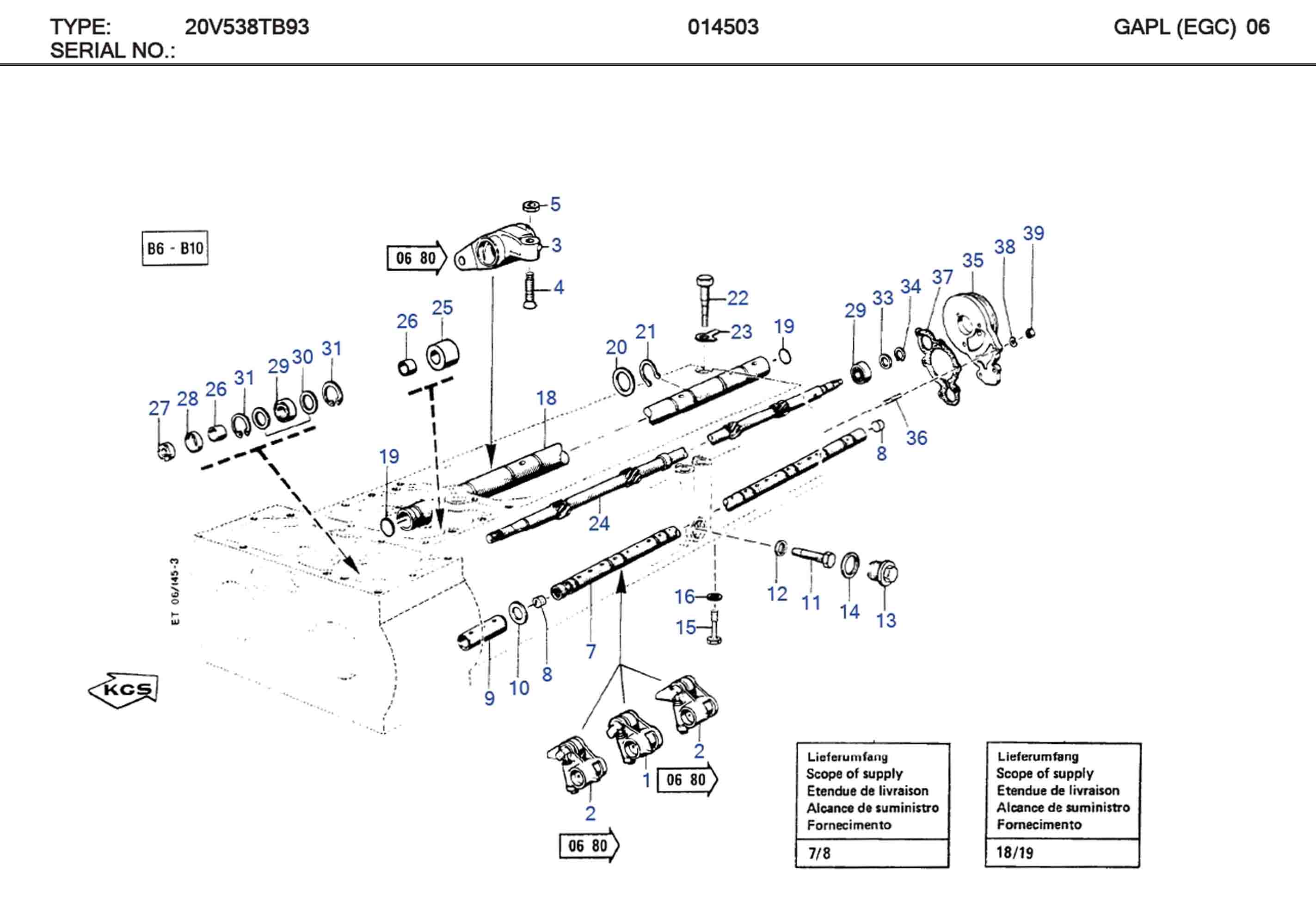 MTU 5600510080 Technical Engineering Exploded View