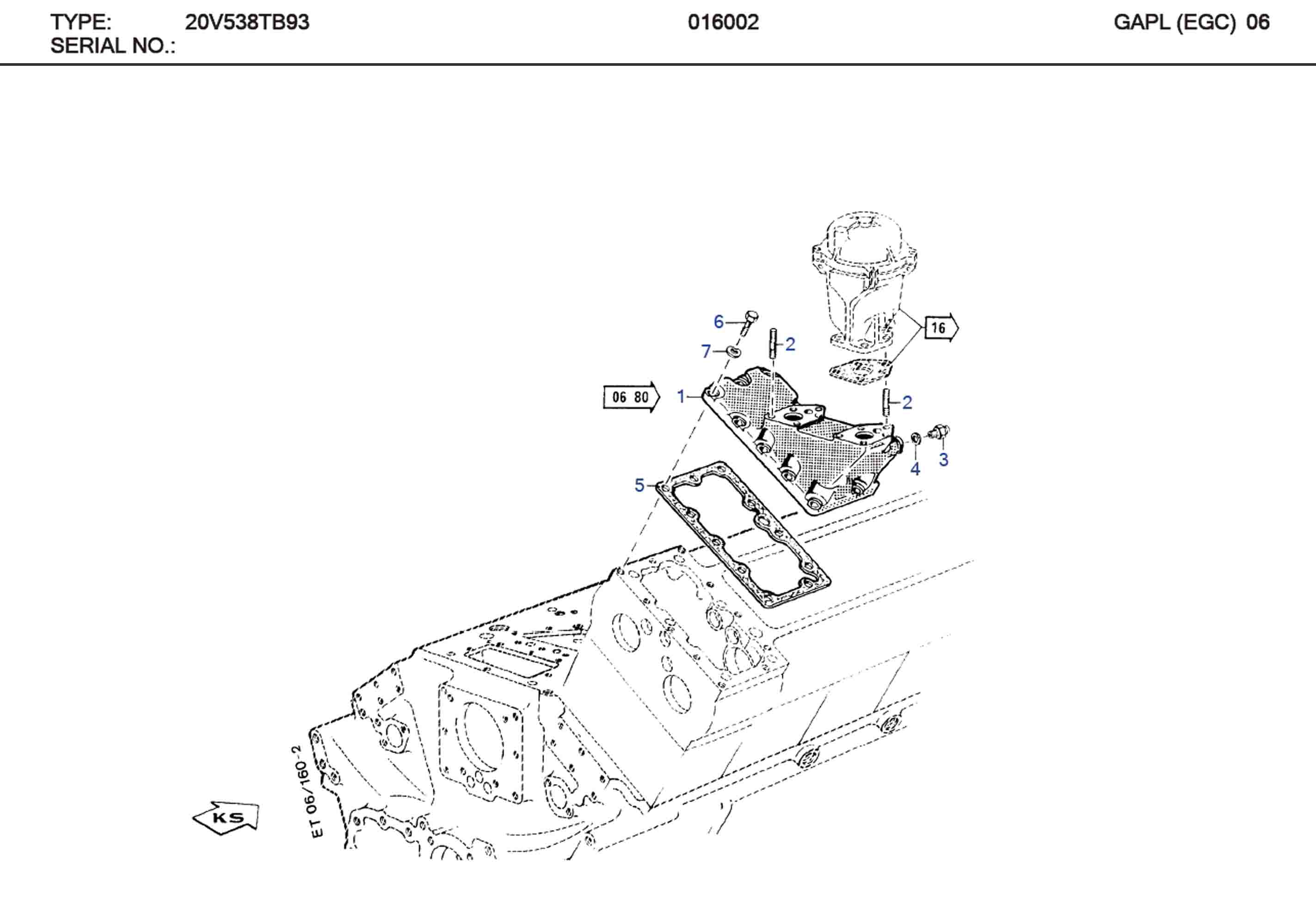 MTU 5600510580 Technical Engineering Exploded View