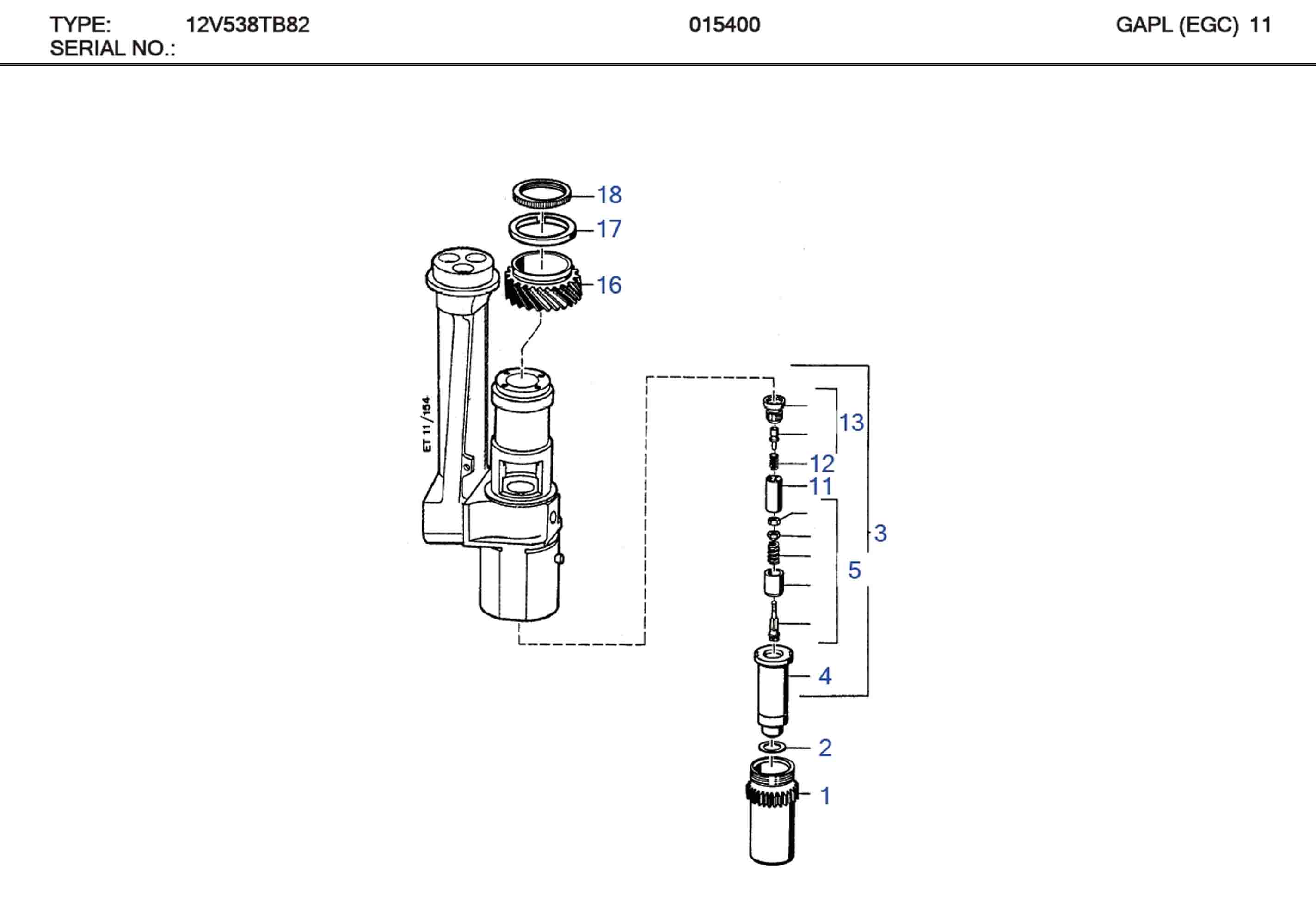 MTU 000N33715/1 Technical Engineering Exploded View