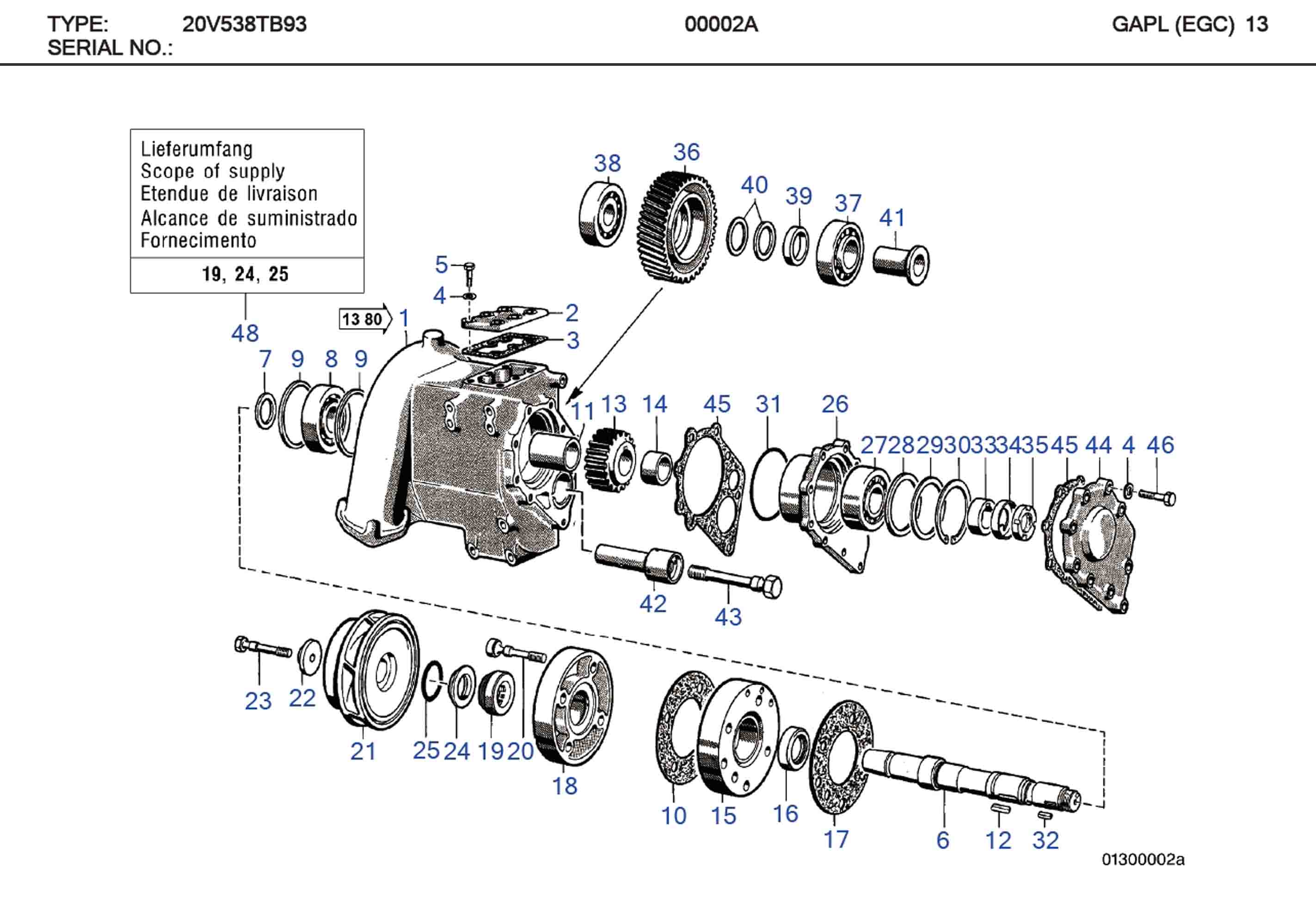 MTU 5602011880 Technical Engineering Exploded View