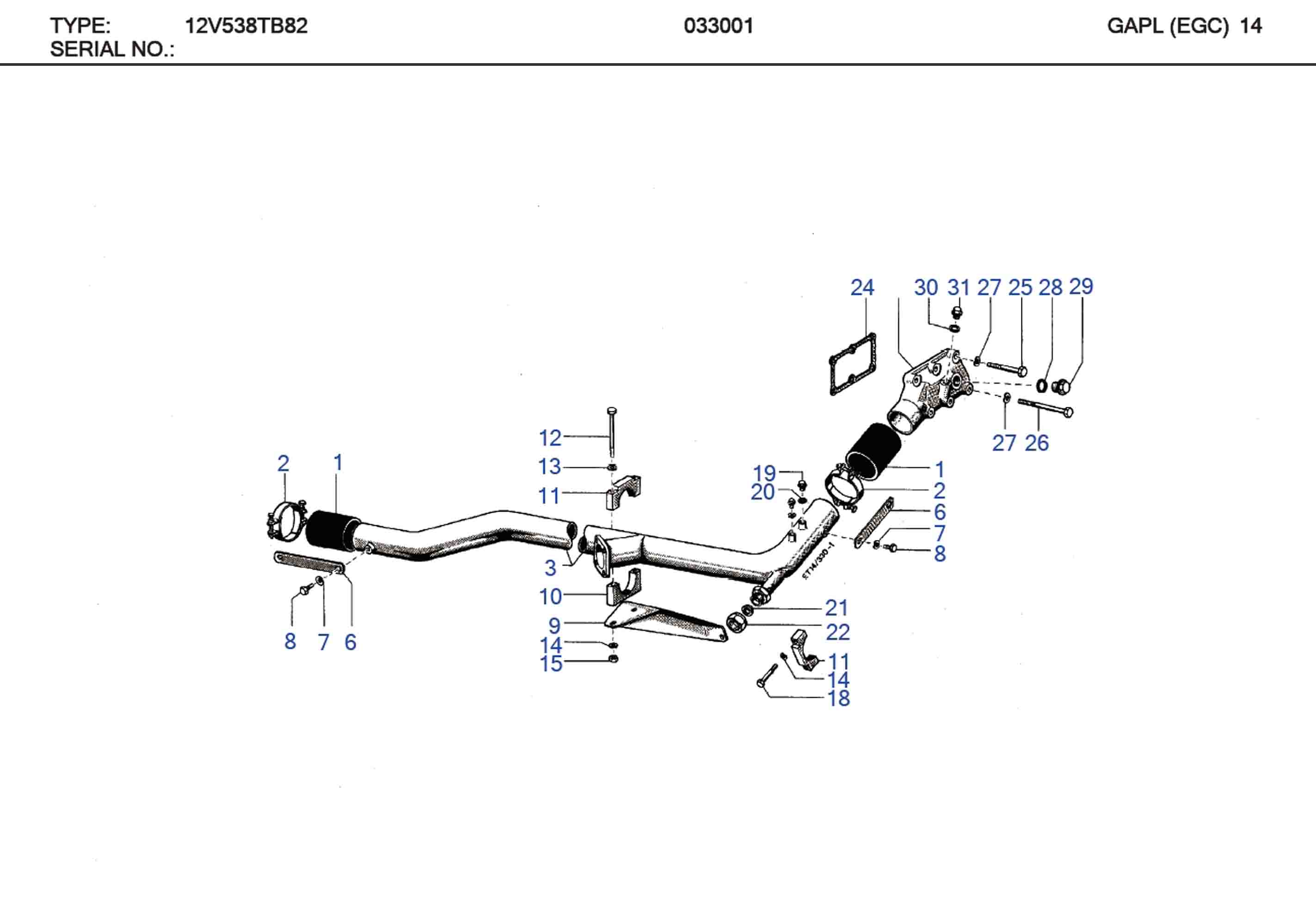 MTU 5602030680 Technical Engineering Exploded View