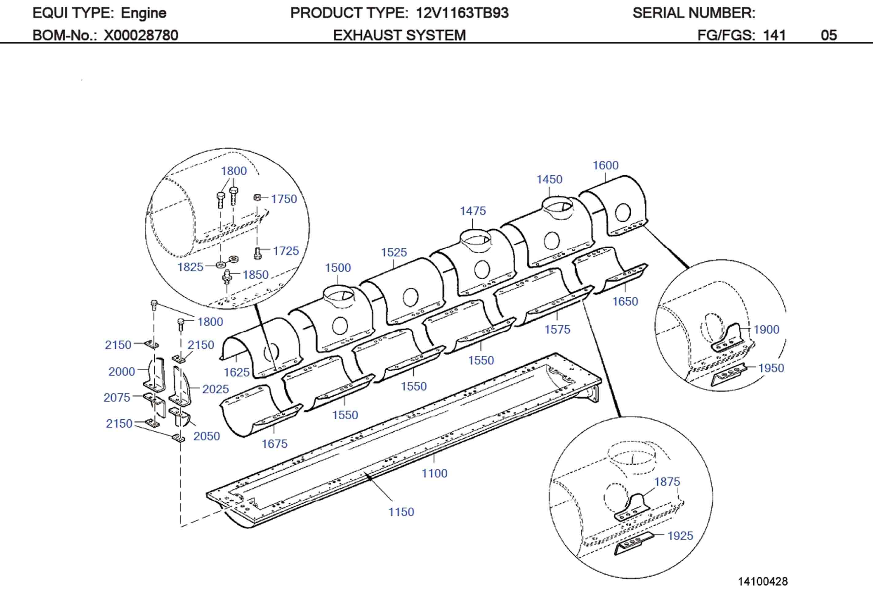 MTU 5841422609 Technical Engineering Exploded View