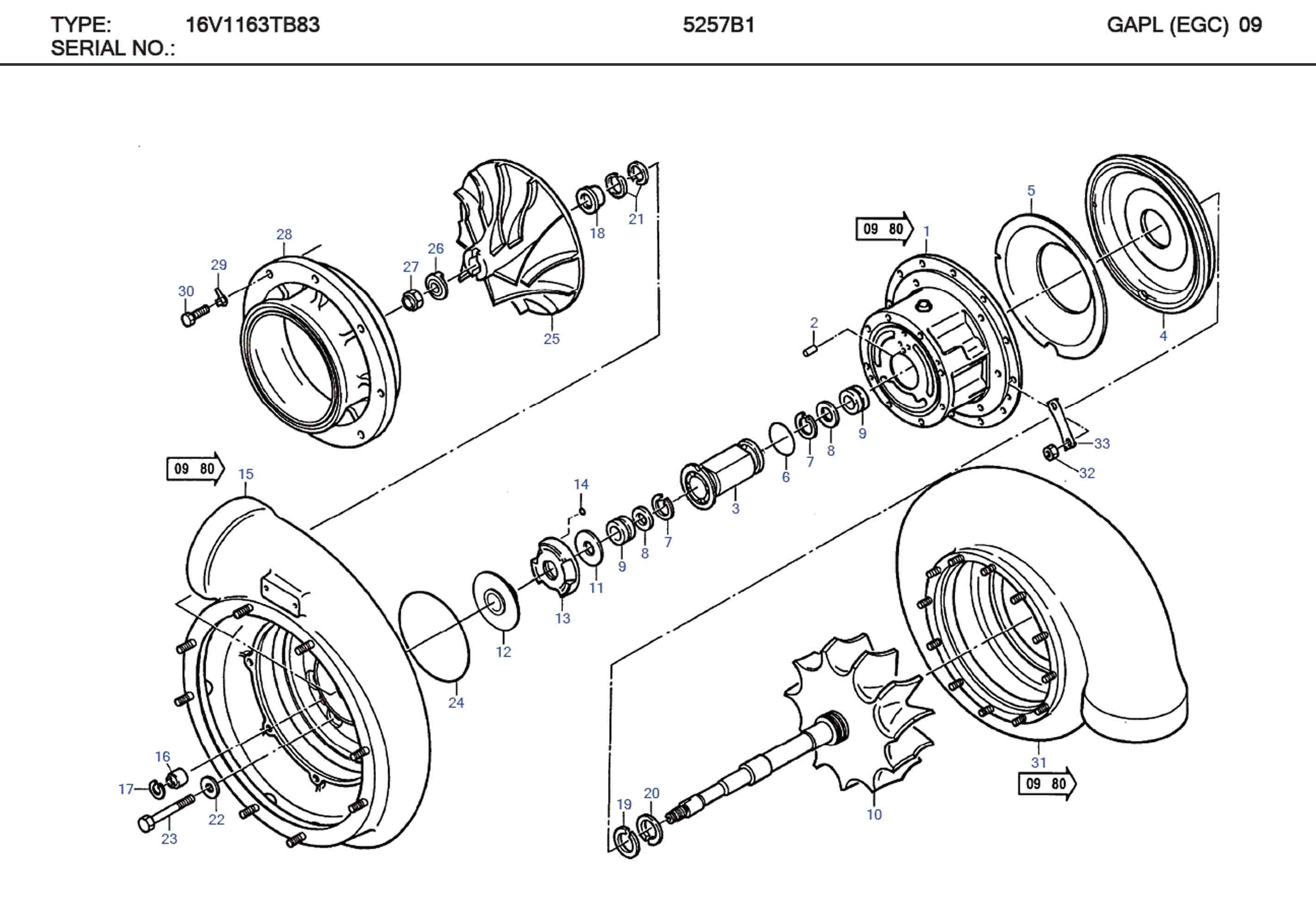 MTU XT5610100140 Technical Engineering Exploded View