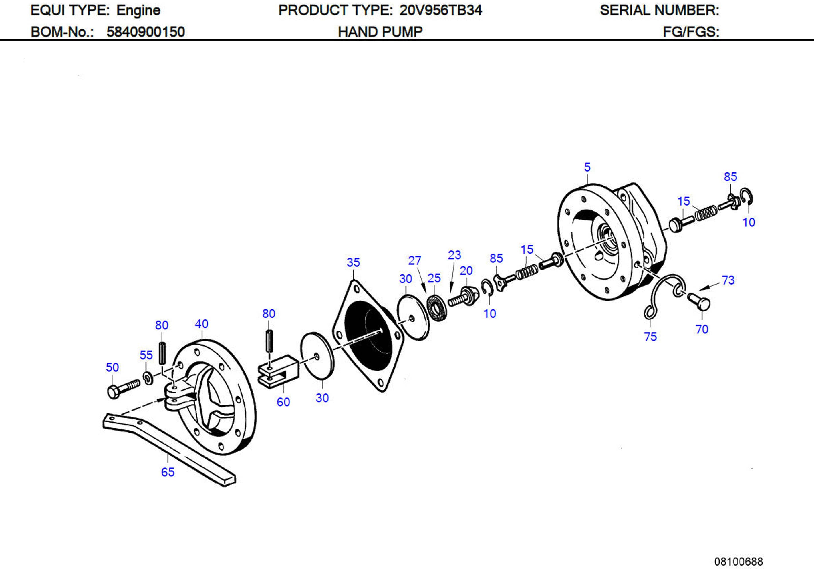MTU 0000911128 Technical Engineering Exploded View