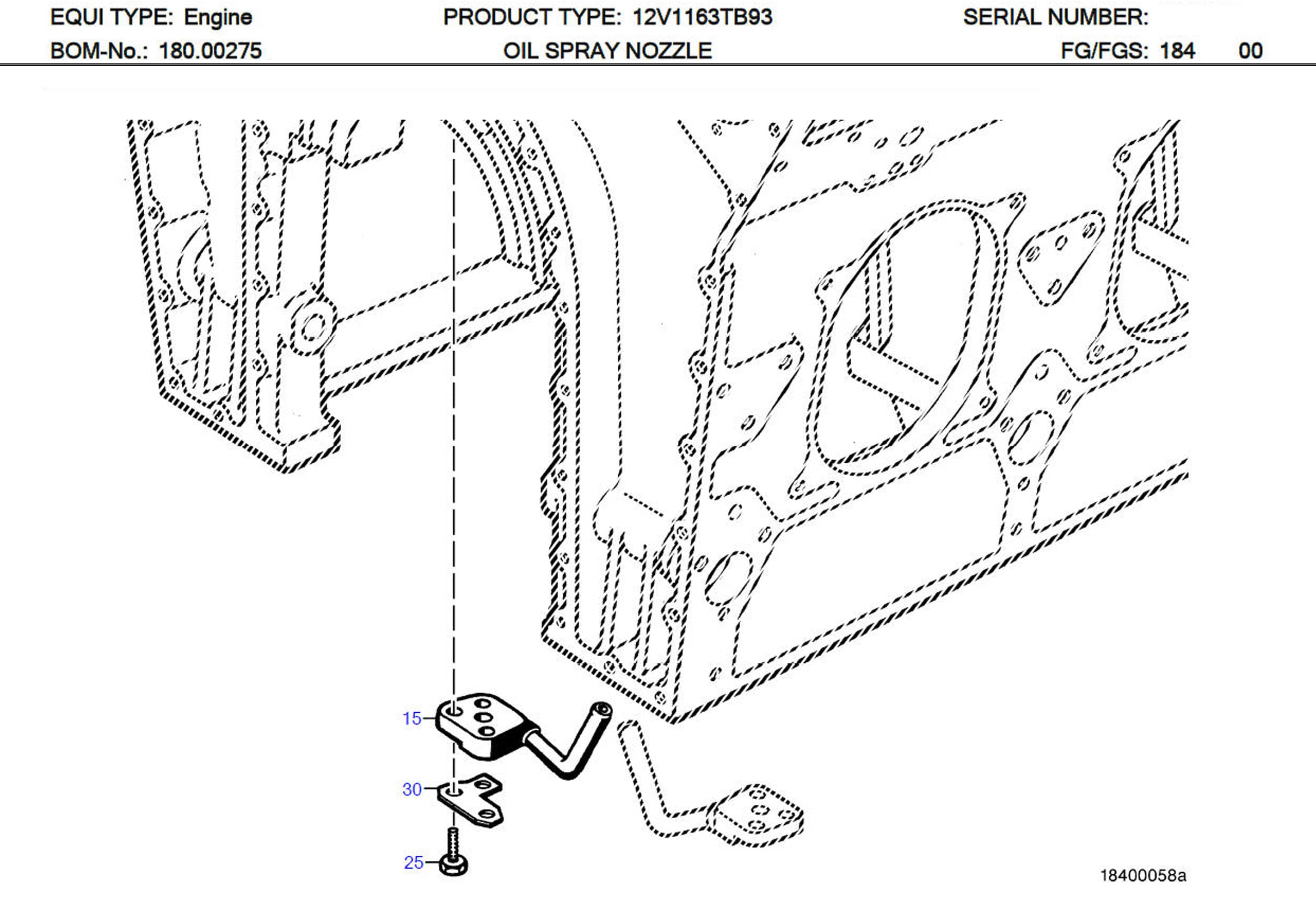 MTU 5841800143 Technical Engineering Exploded View