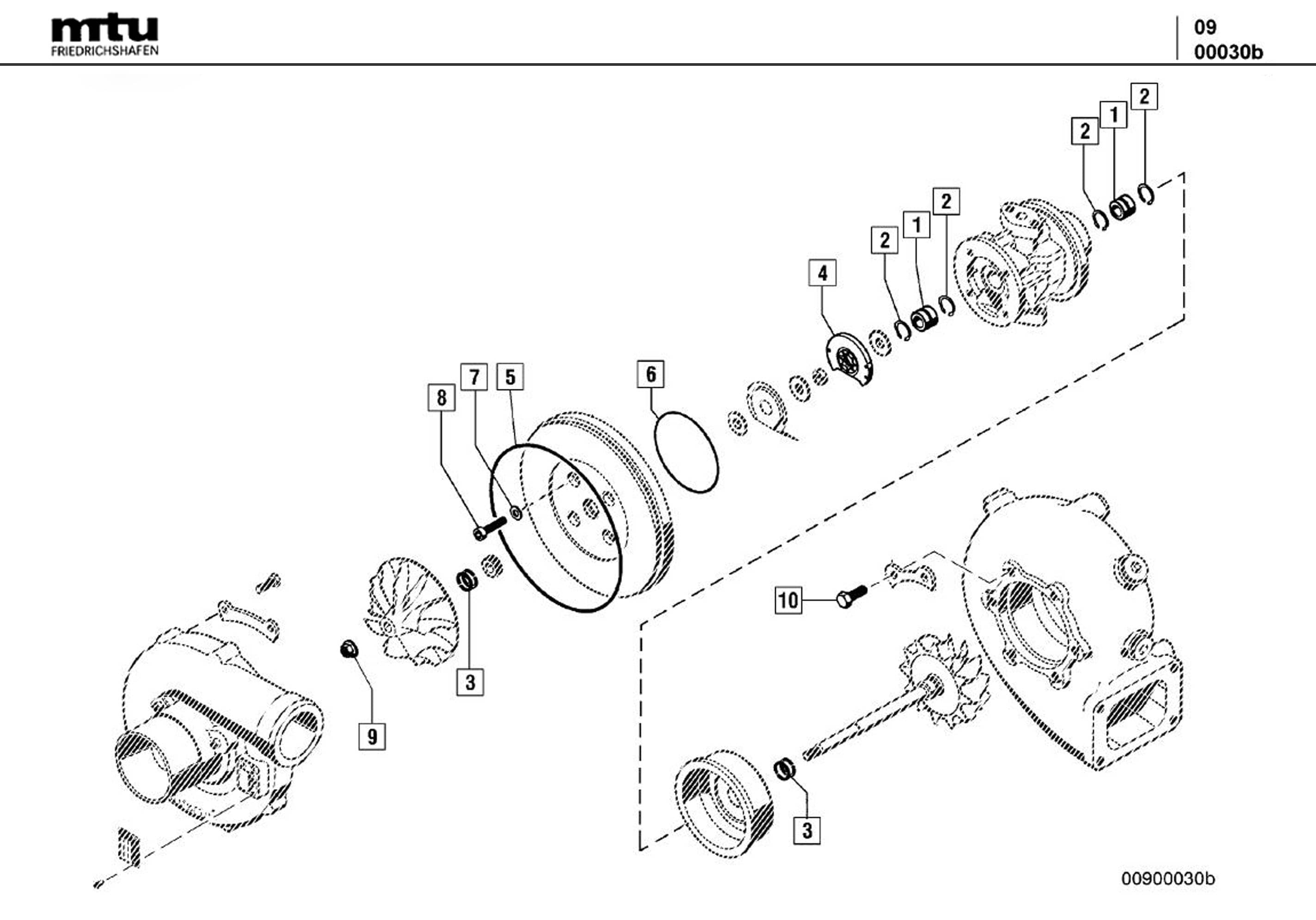 MTU 0005862709 Technical Engineering Exploded View