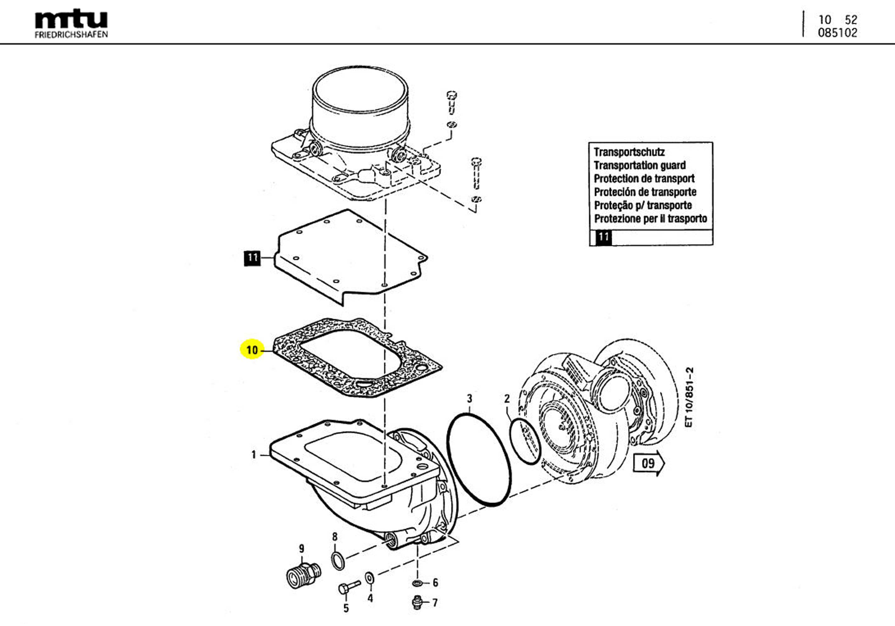 MTU 5590982680 Technical Engineering Exploded View