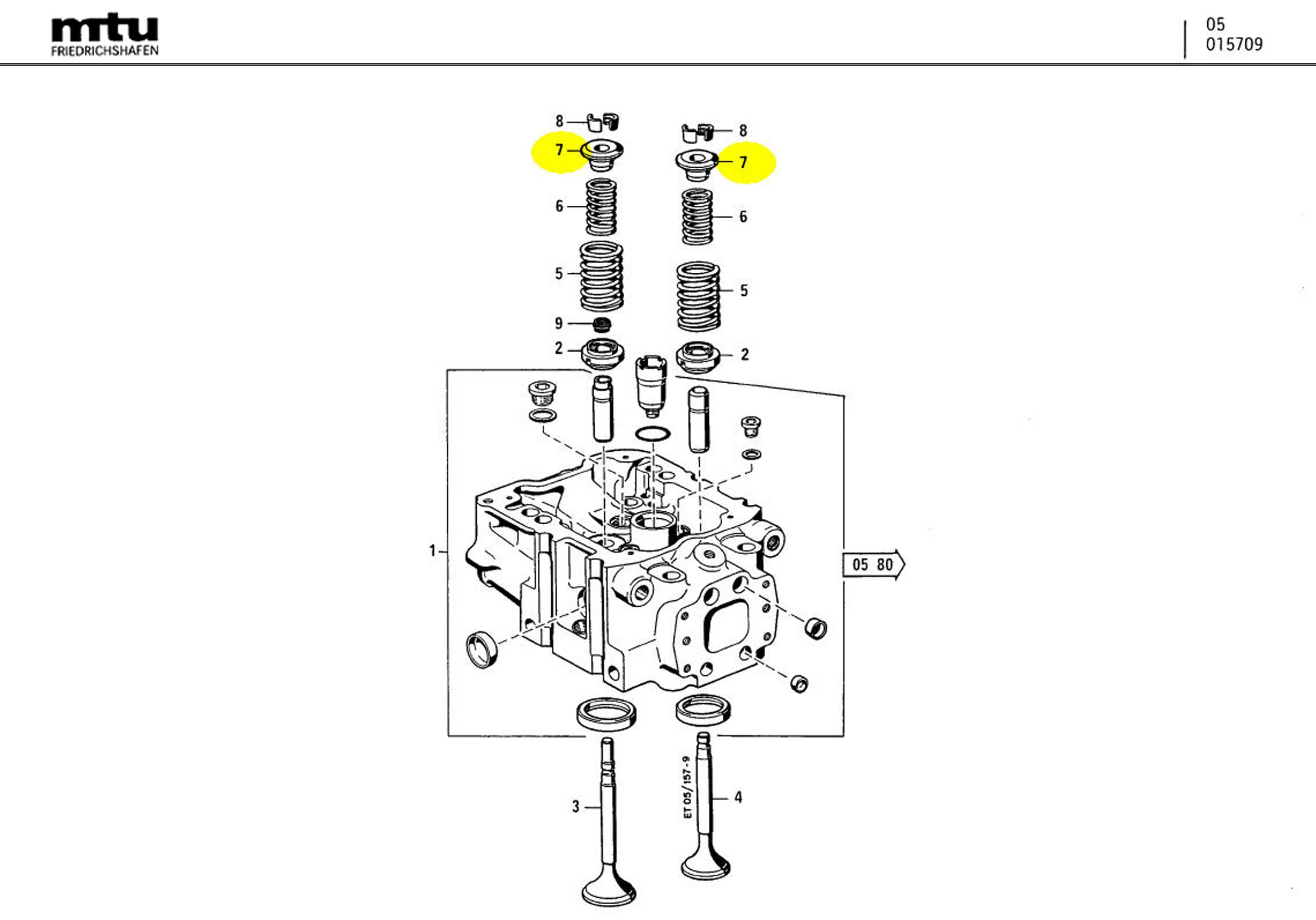 MTU 5500530025 Technical Engineering Exploded View