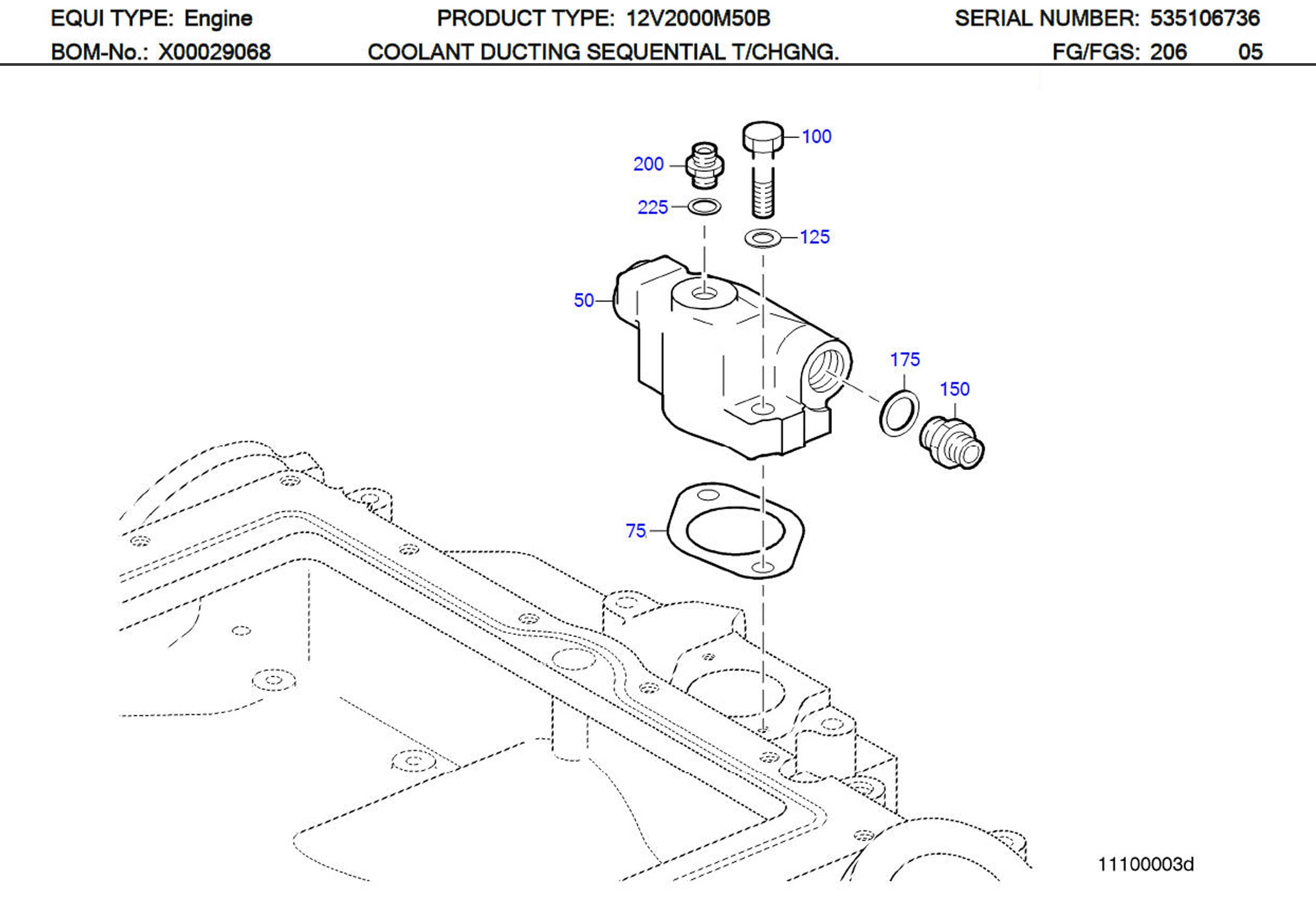 MTU 271511055000 Technical Engineering Exploded View