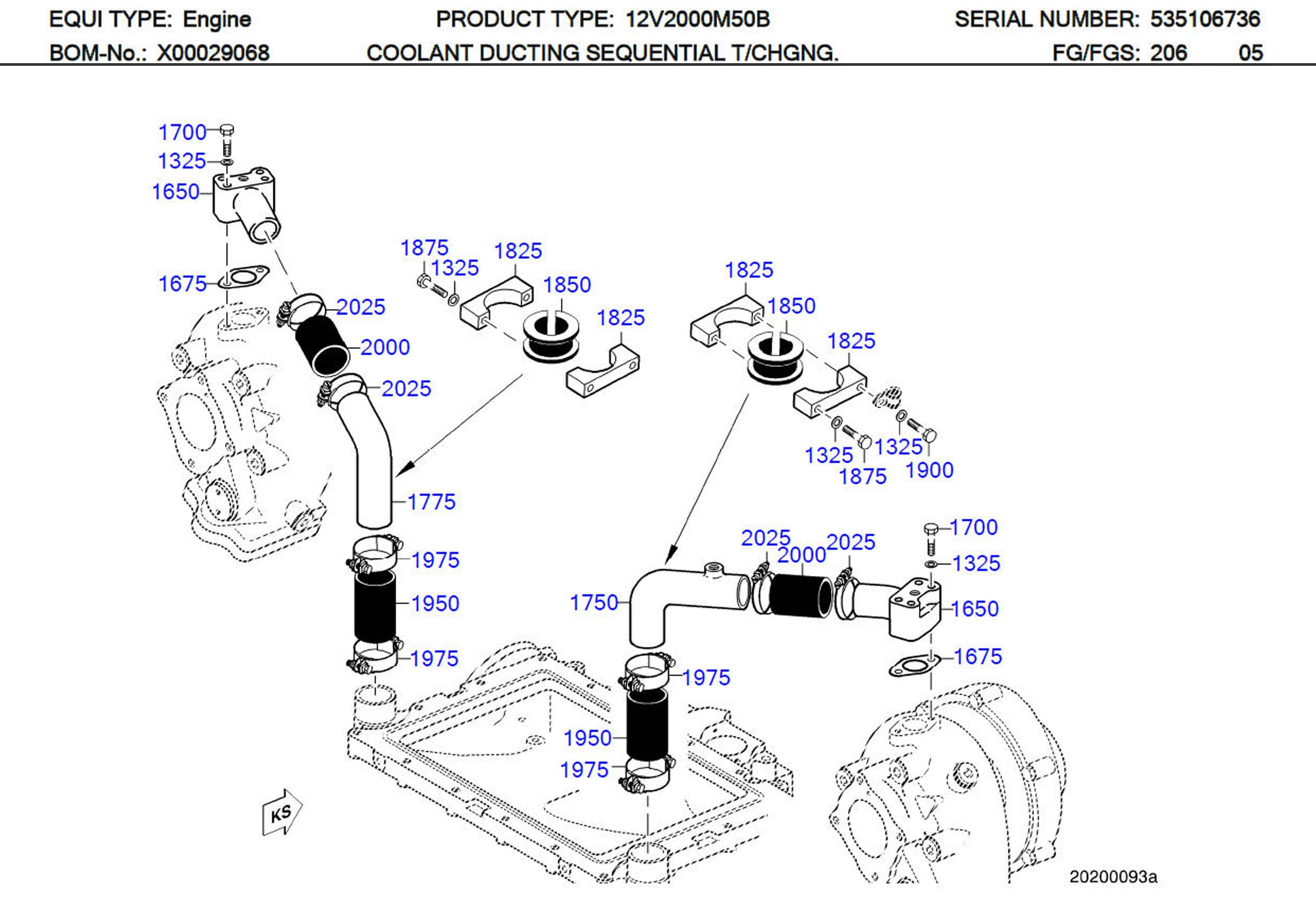 MTU 700368050001 Technical Engineering Exploded View
