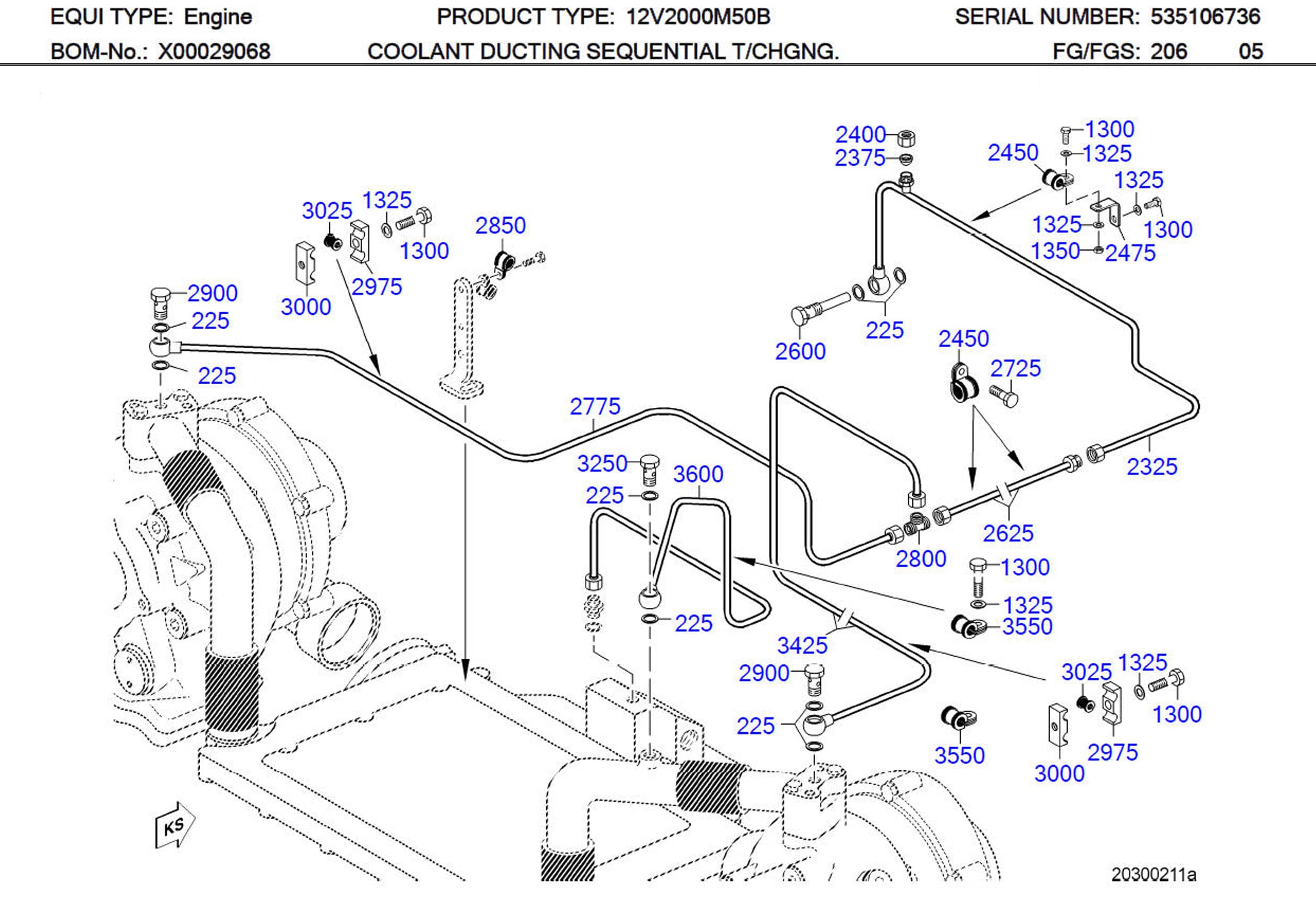 MTU 700325010103 Technical Engineering Exploded View