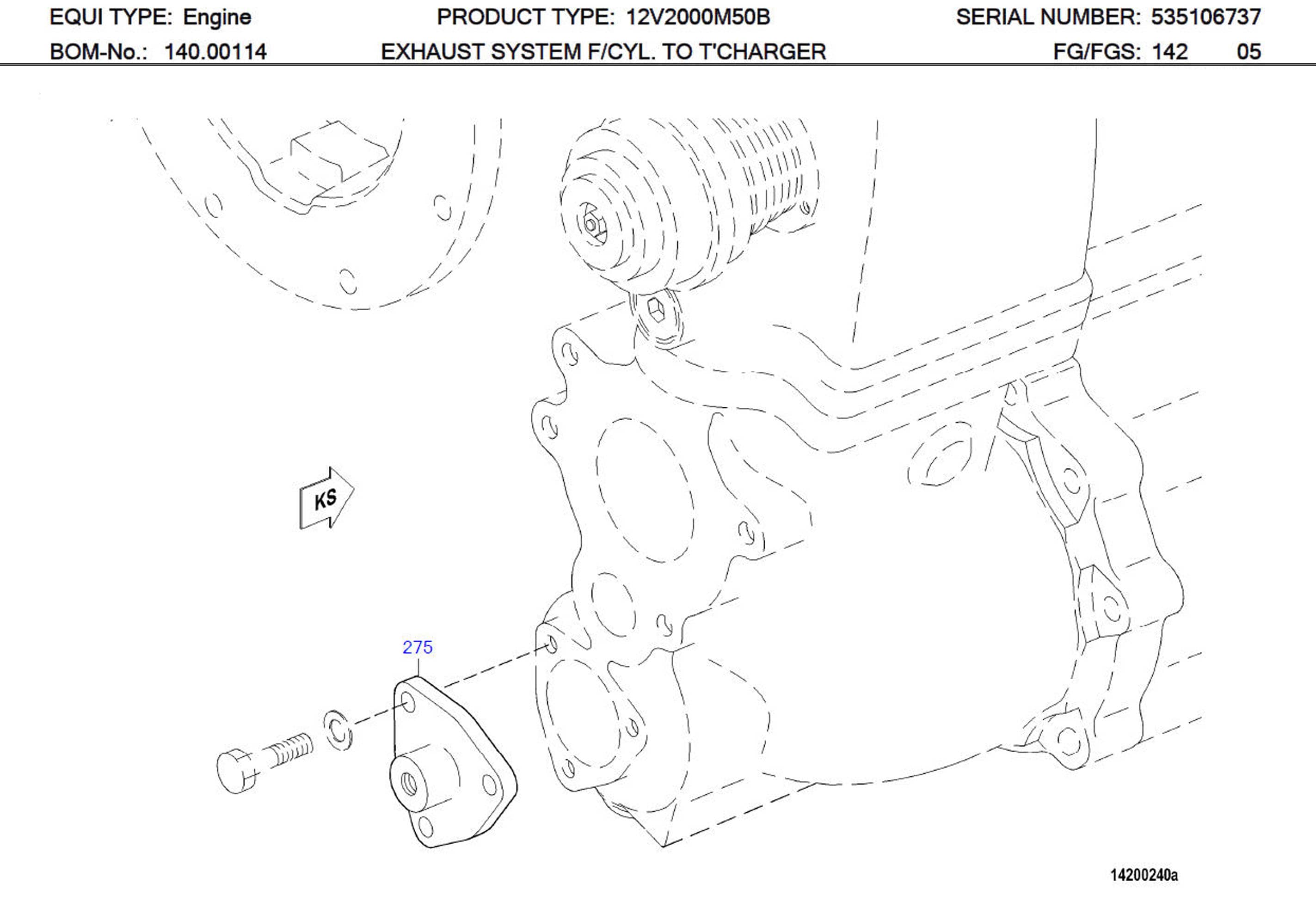 MTU 5361400033 Technical Engineering Exploded View