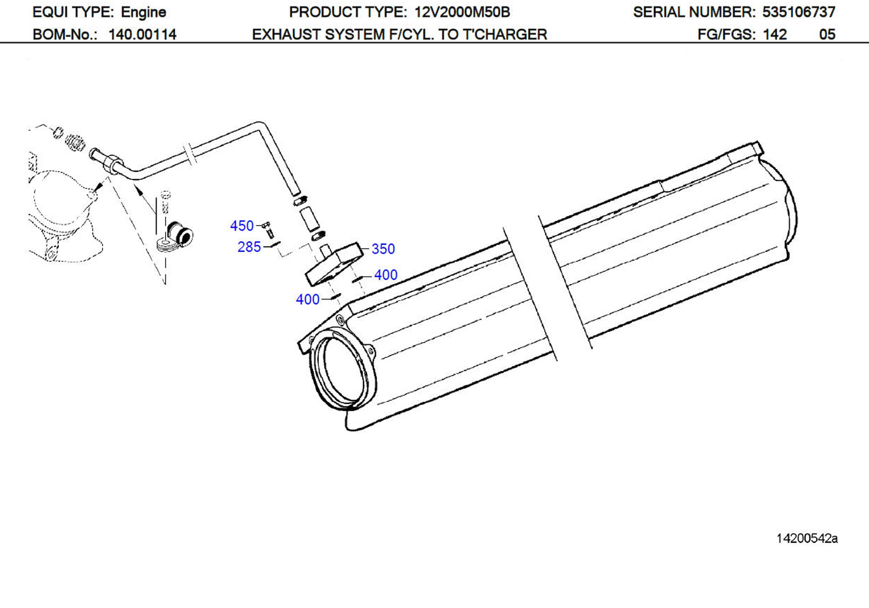 MTU 5362000284 Technical Engineering Exploded View