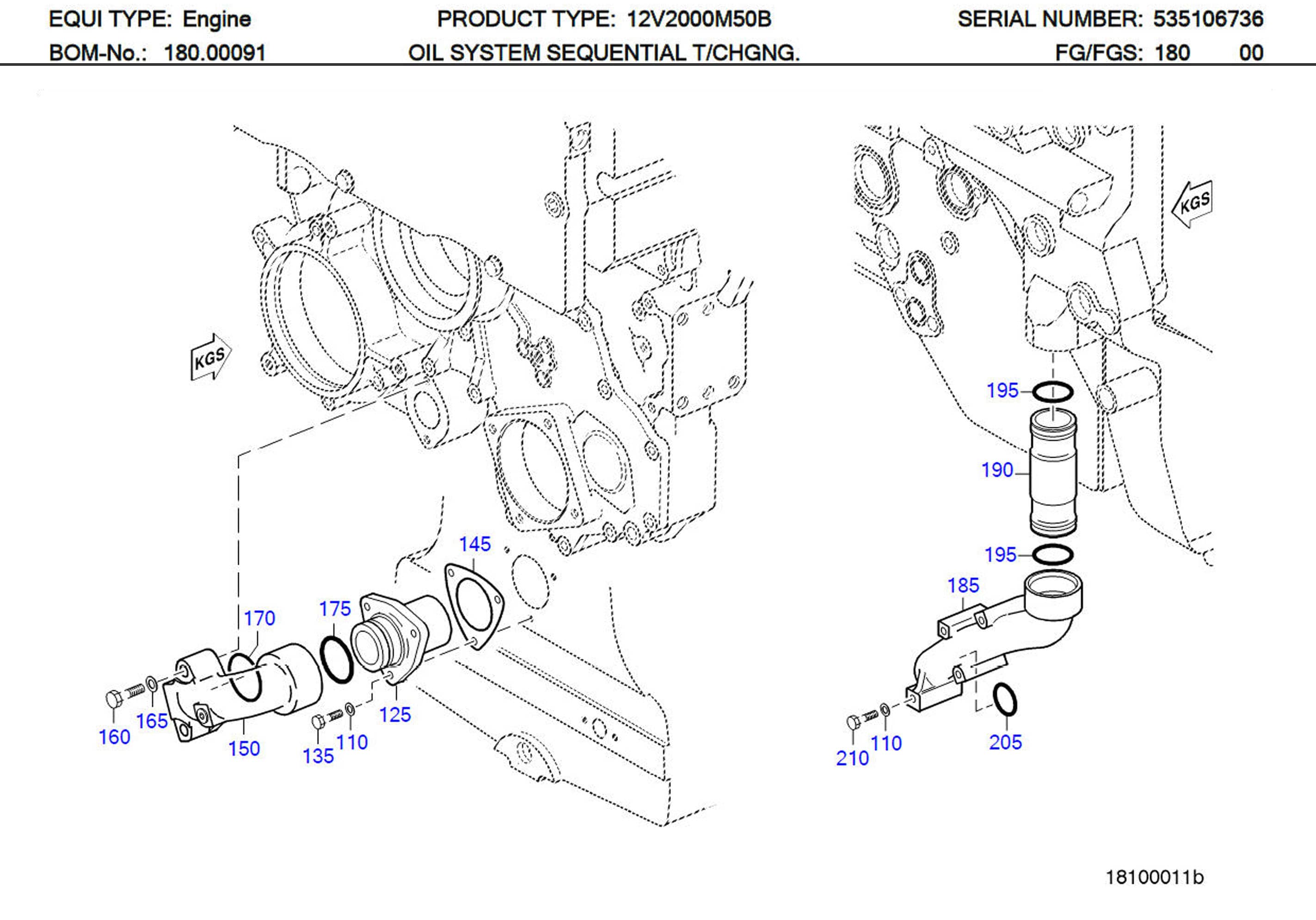 MTU 700429045000 Technical Engineering Exploded View