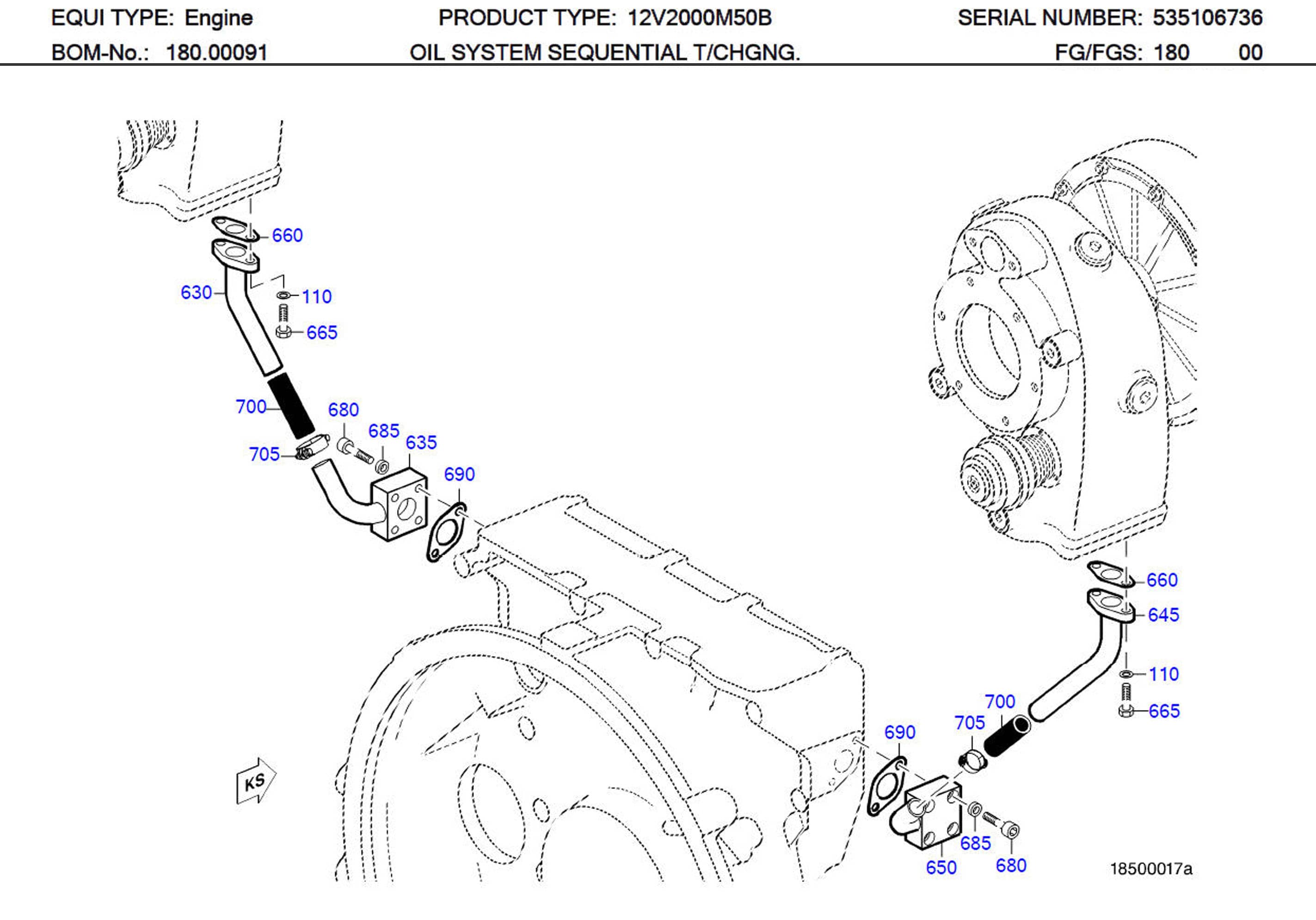 MTU 700368022001 Technical Engineering Exploded View