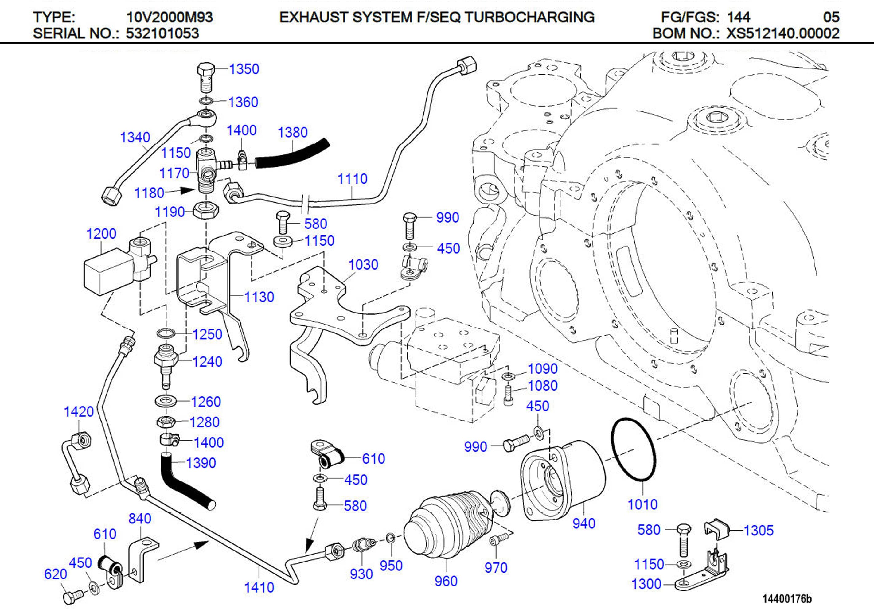MTU X51114500001 Technical Engineering Exploded View
