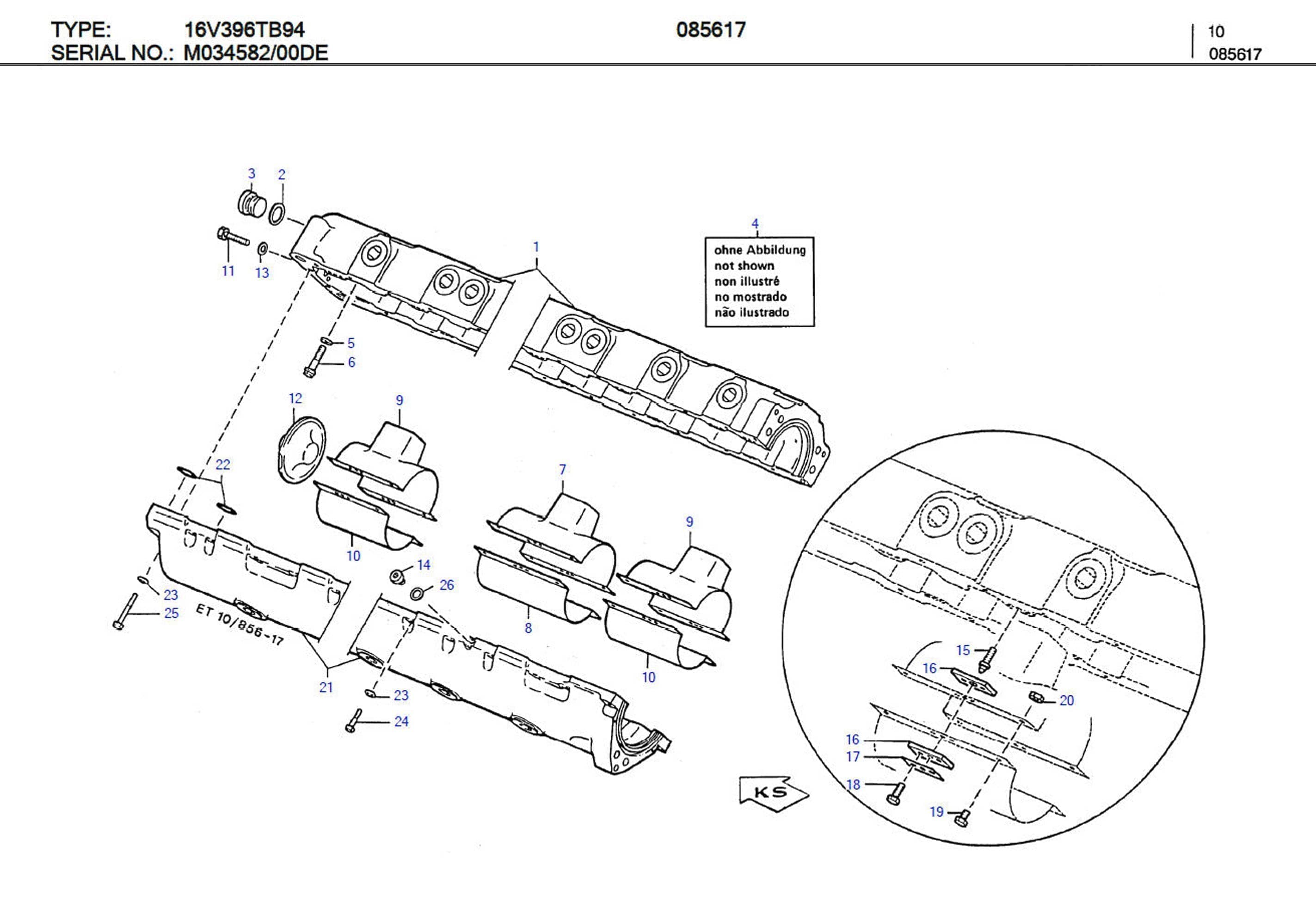 MTU 5561421884 Technical Engineering Exploded View
