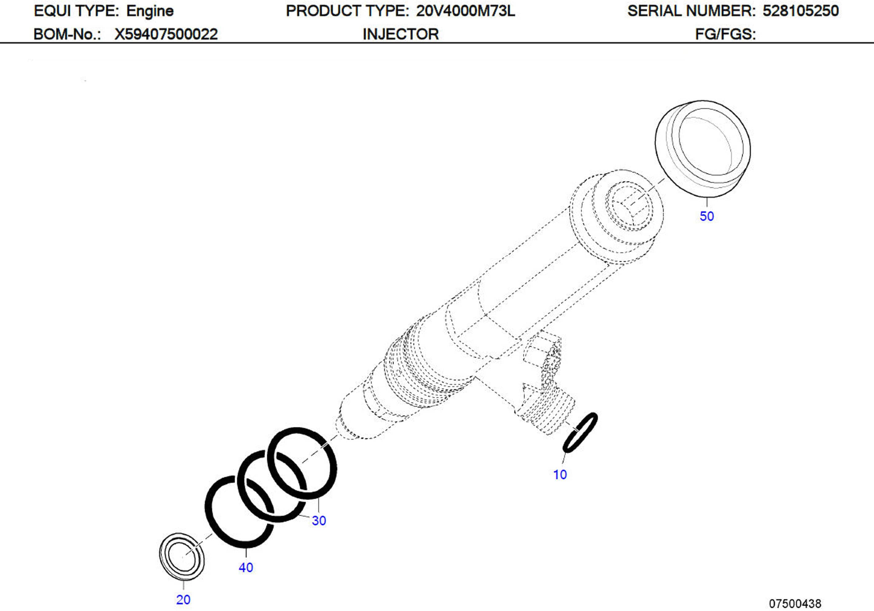 MTU 0000160119 Technical Engineering Exploded View