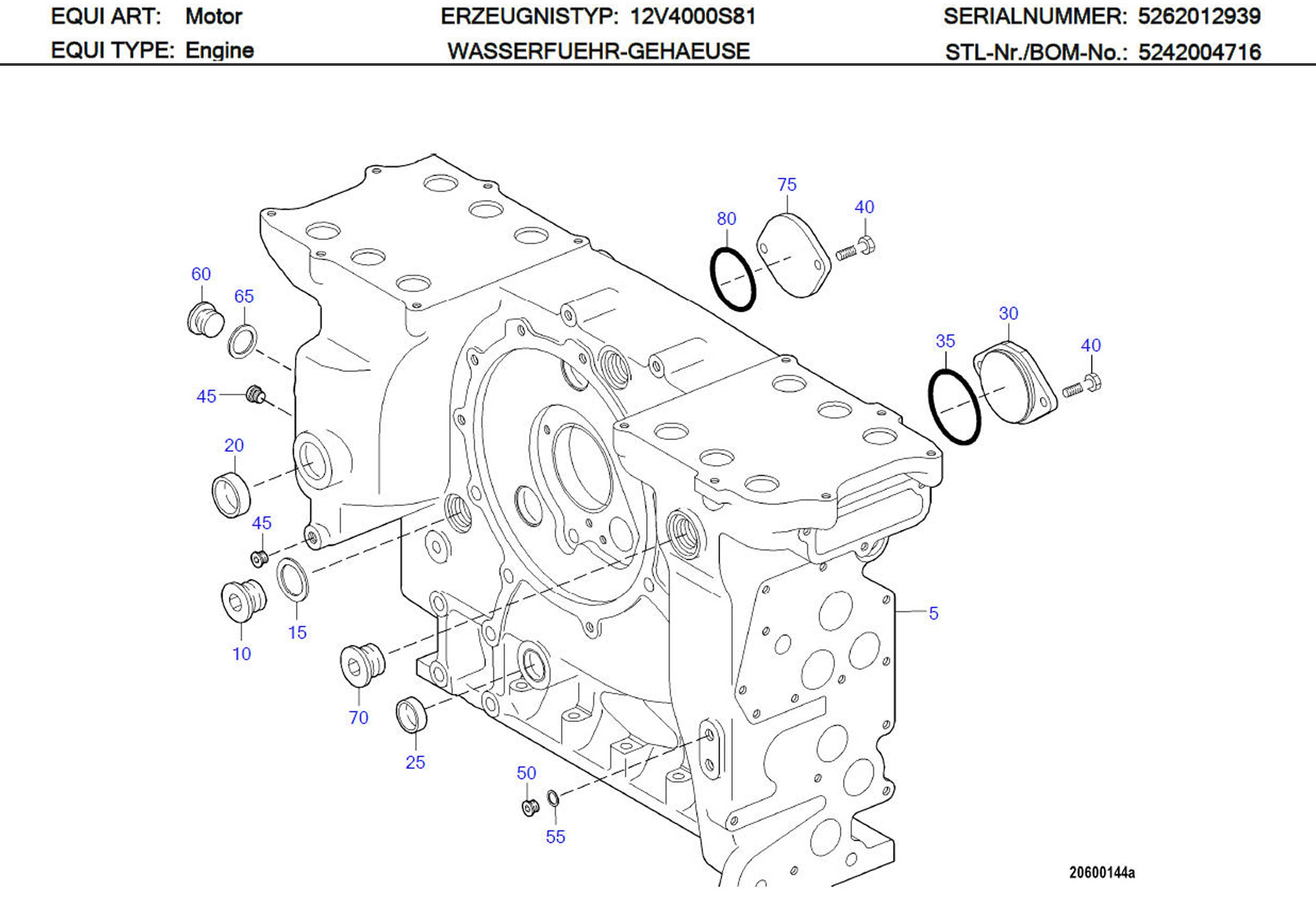 MTU 000908030002 Technical Engineering Exploded View
