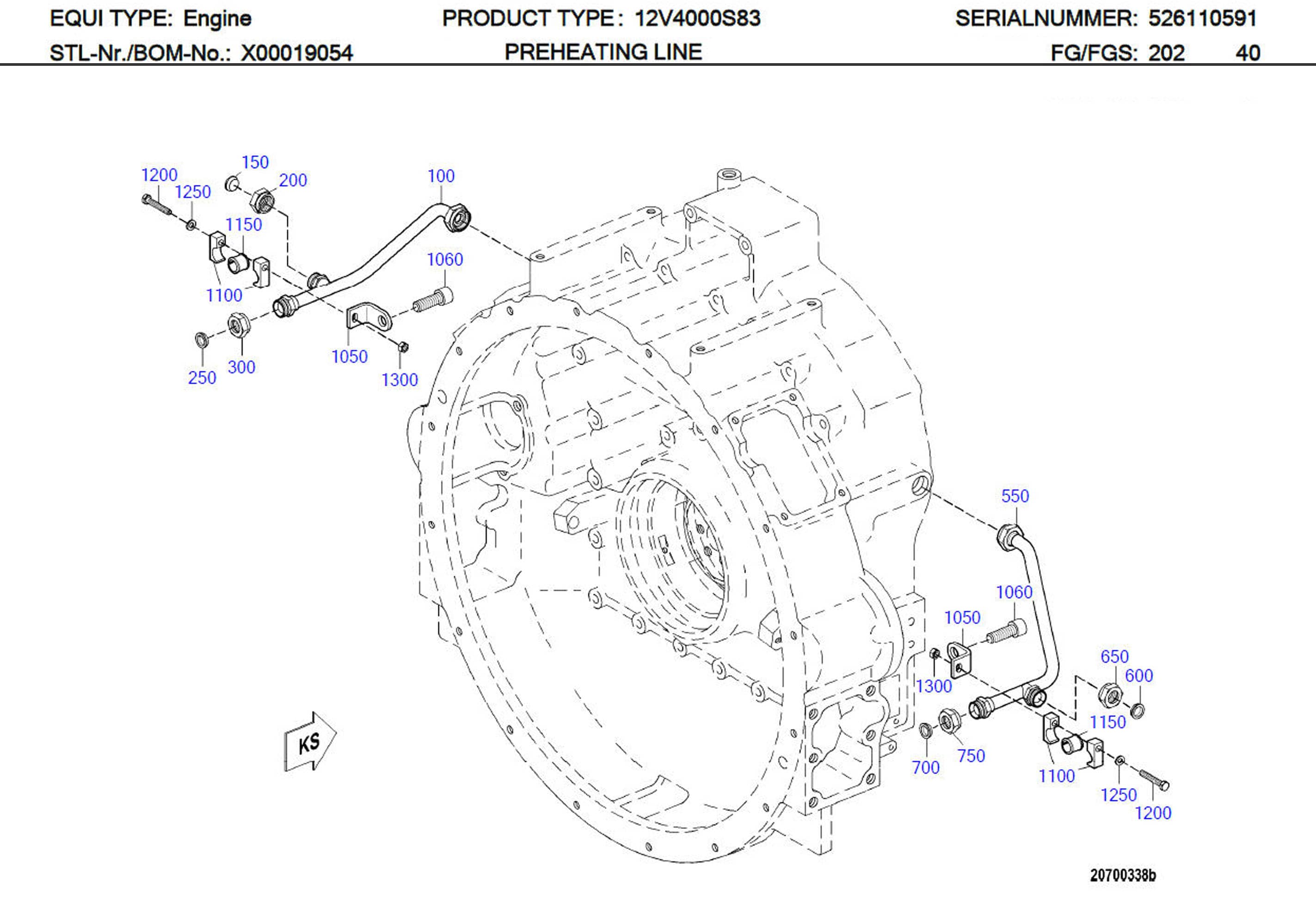 MTU 915005020001 Technical Engineering Exploded View