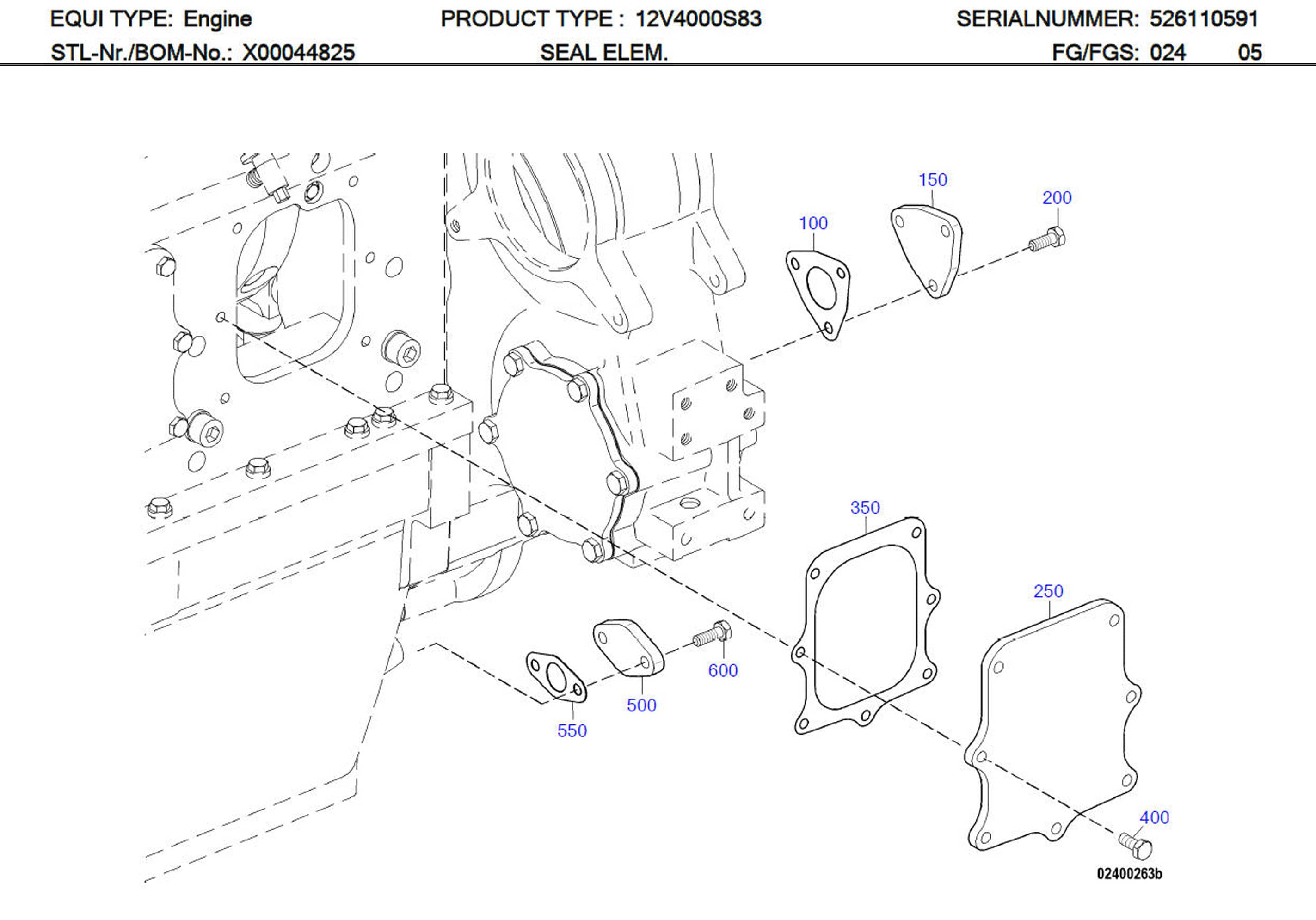 MTU 5241880180 Technical Engineering Exploded View