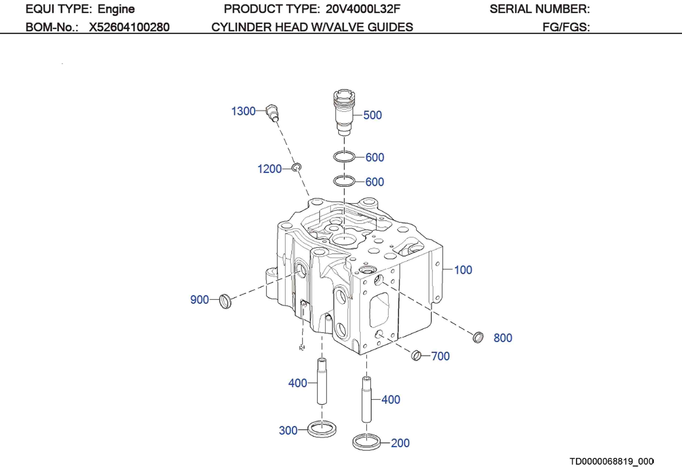 MTU 5260160153 Technical Engineering Exploded View