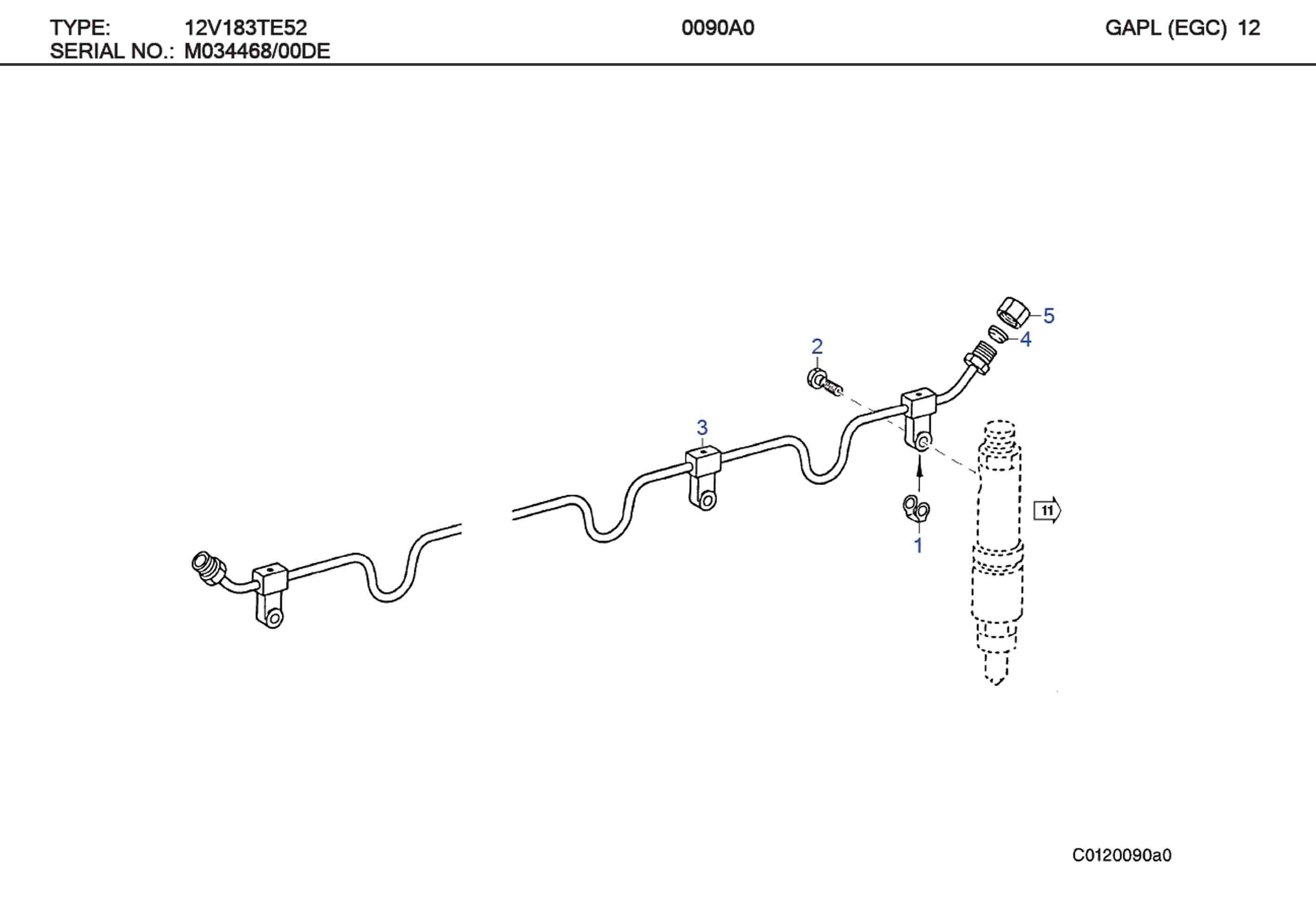 MTU 4449900063 Technical Engineering Exploded View