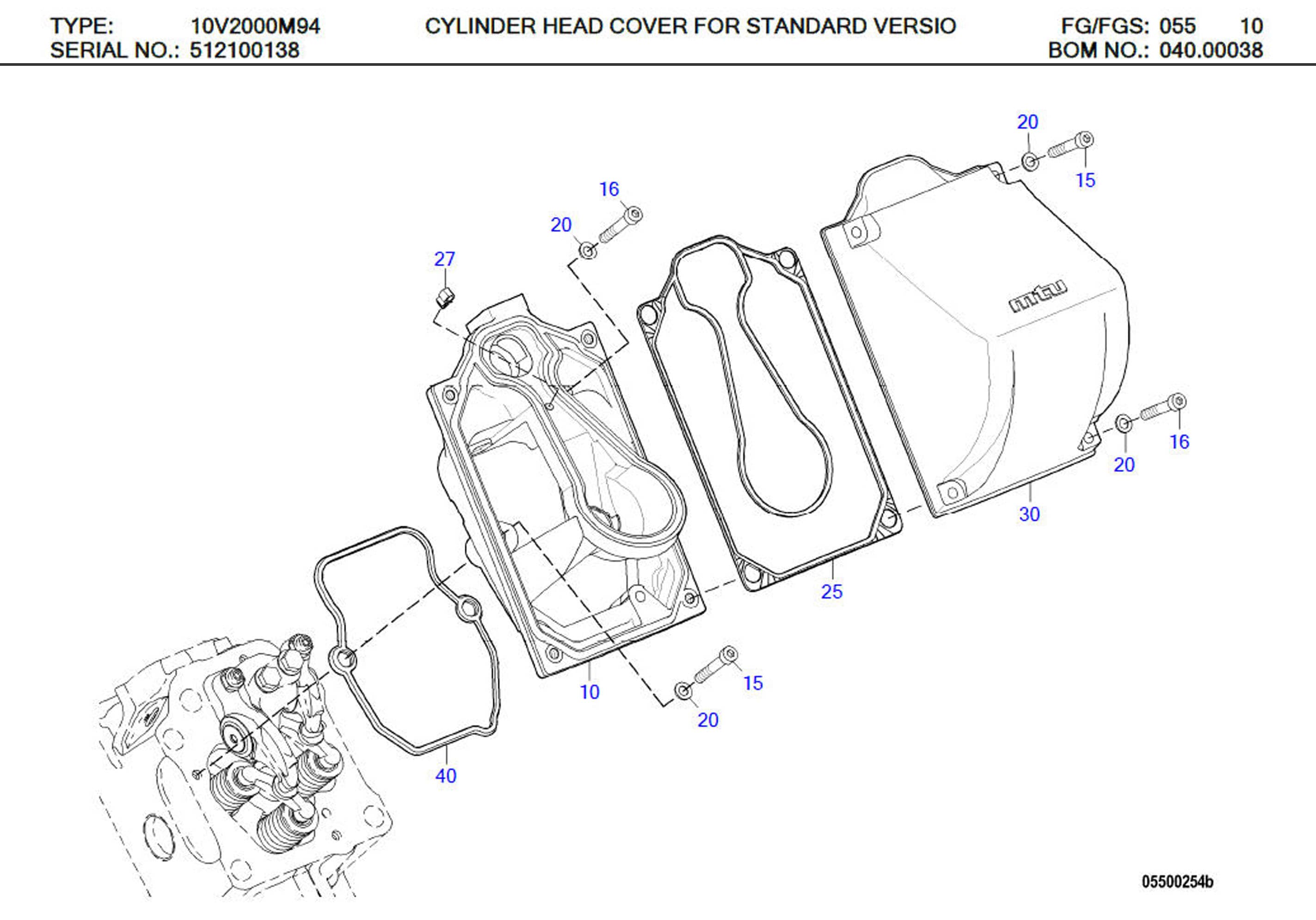 MTU X51204200003 Technical Engineering Exploded View