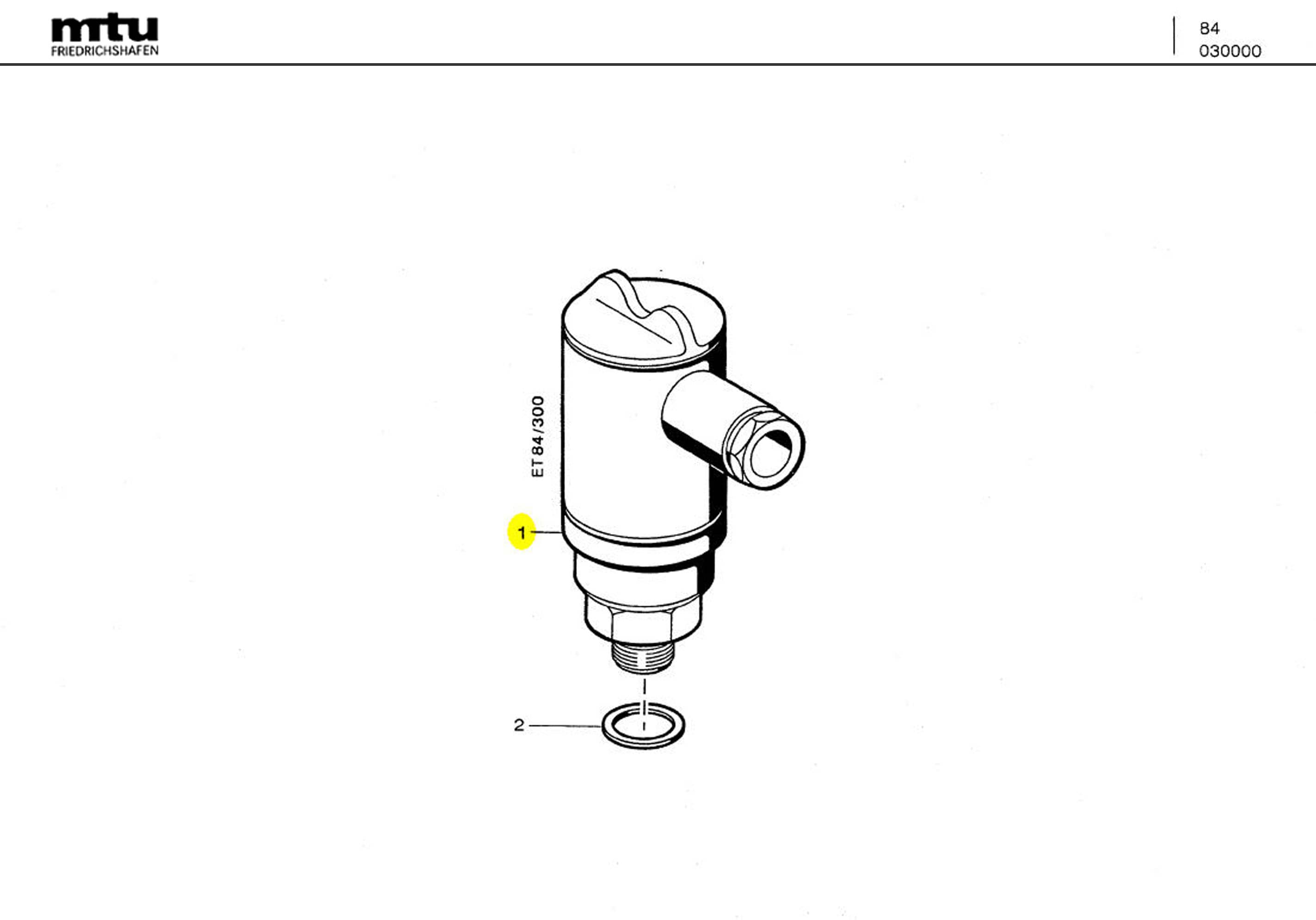 MTU 0001536132 Technical Engineering Exploded View