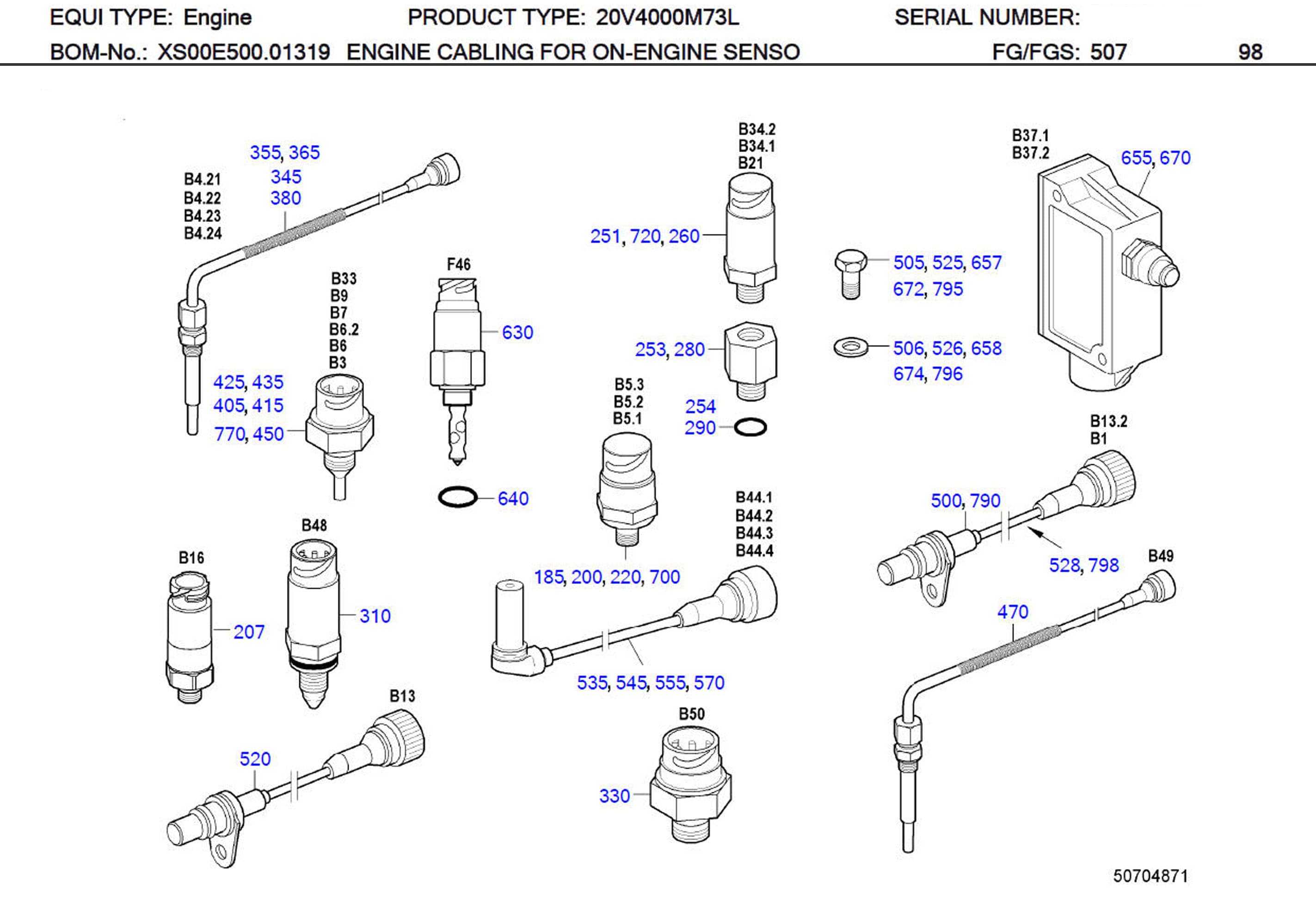MTU 0035352231 Technical Engineering Exploded View