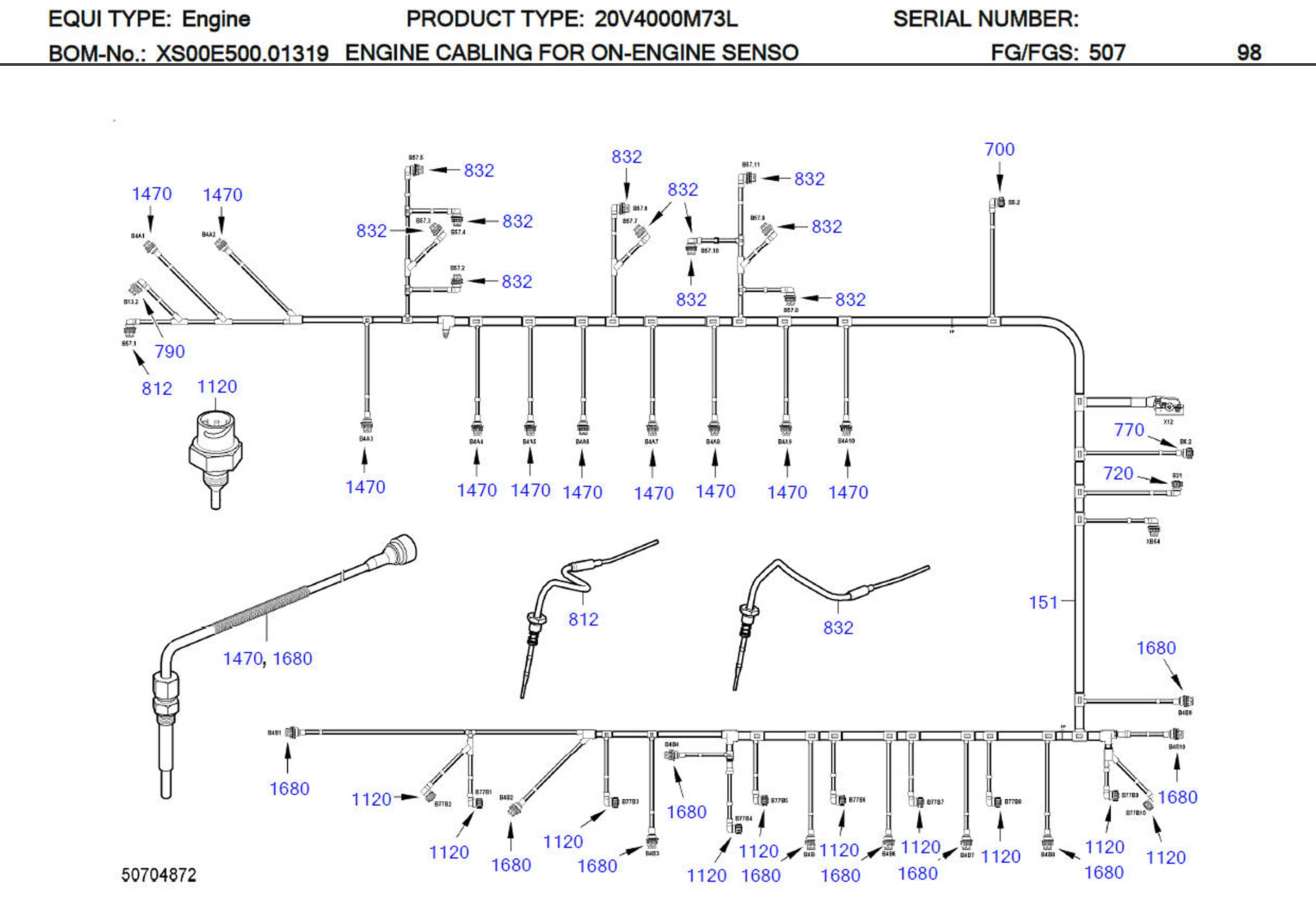 MTU 0005359960 Technical Engineering Exploded View