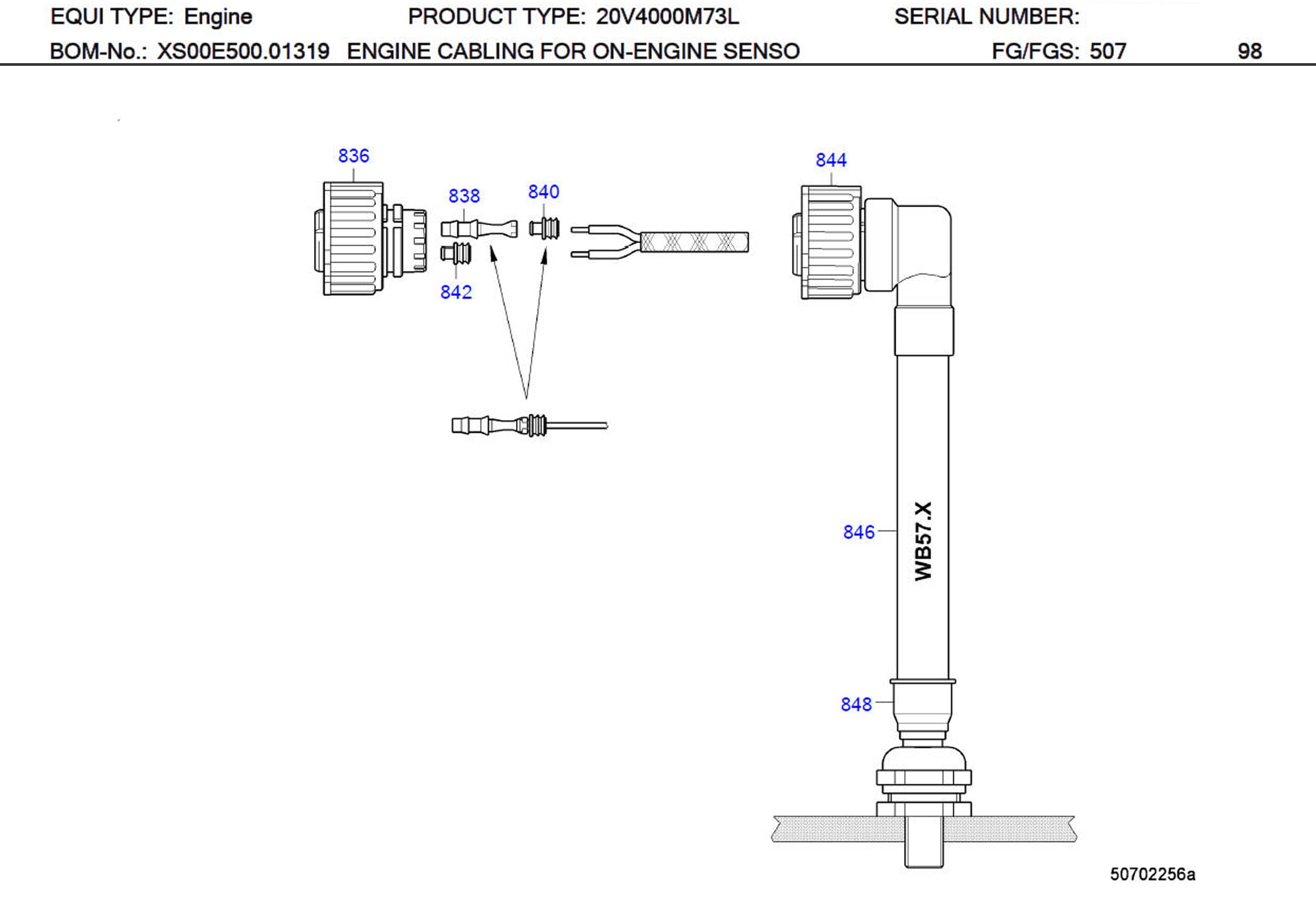 MTU 0165313283 Technical Engineering Exploded View