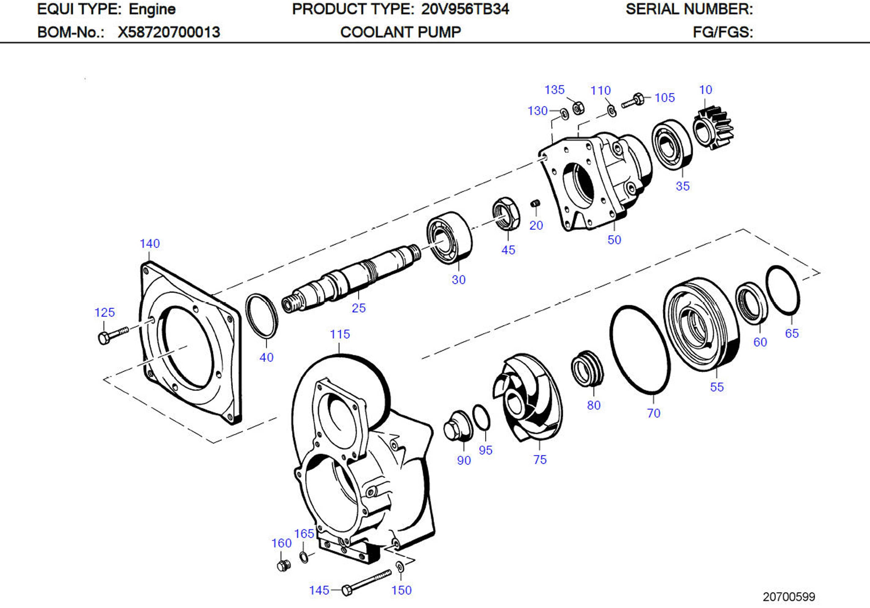 MTU 000910016002 Technical Engineering Exploded View