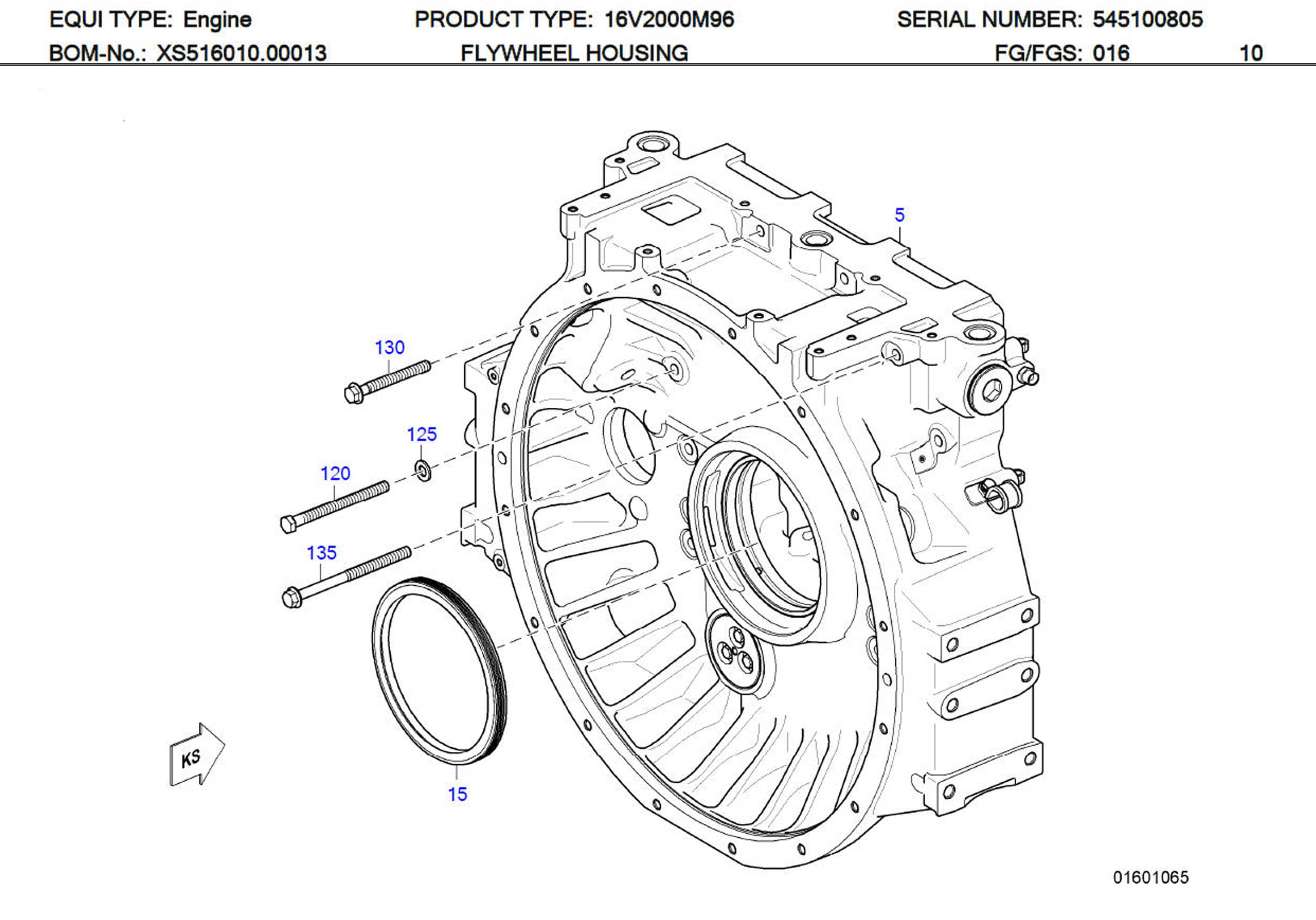 MTU 0249975047 Technical Engineering Exploded View