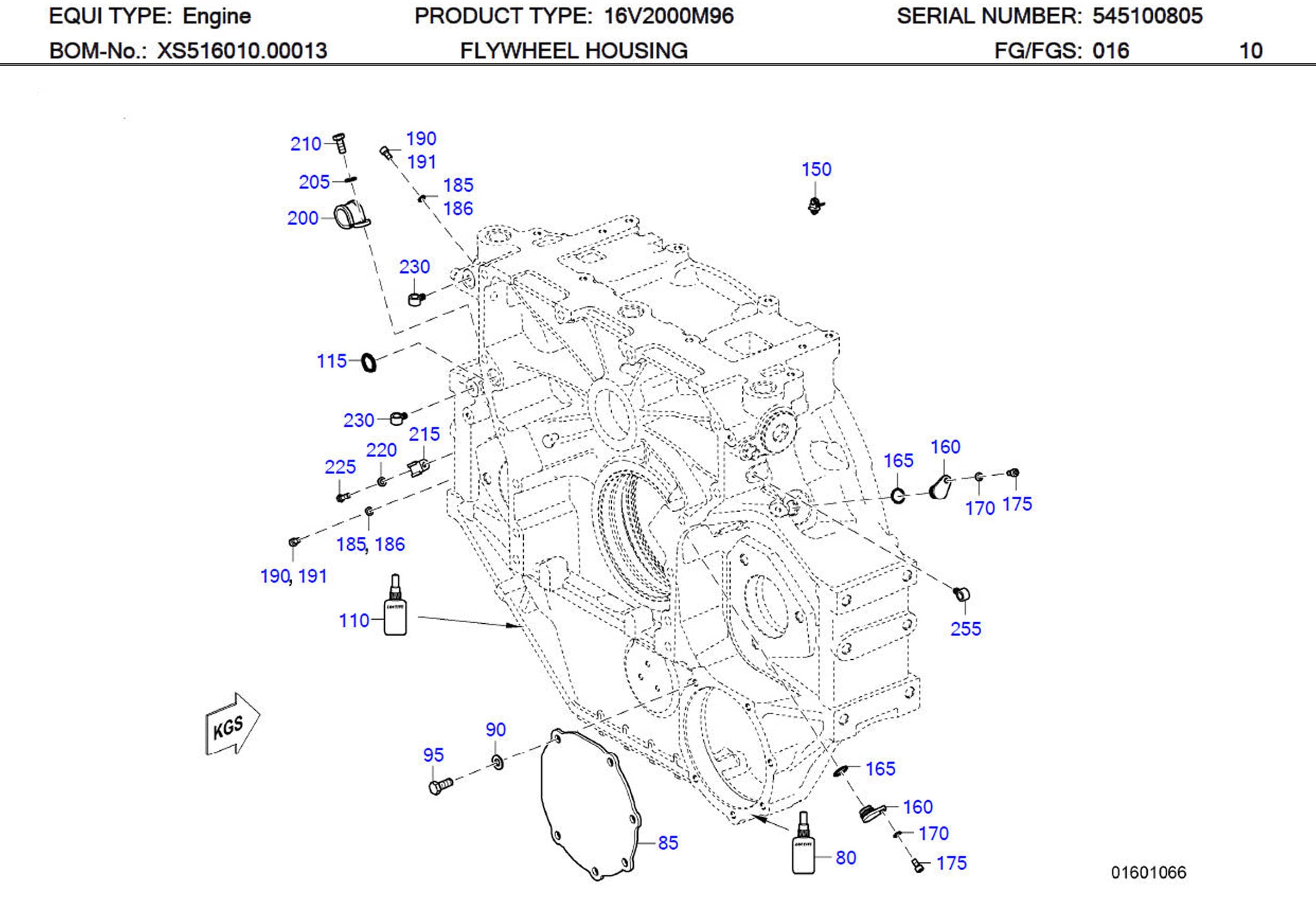 MTU 304017008079 Technical Engineering Exploded View