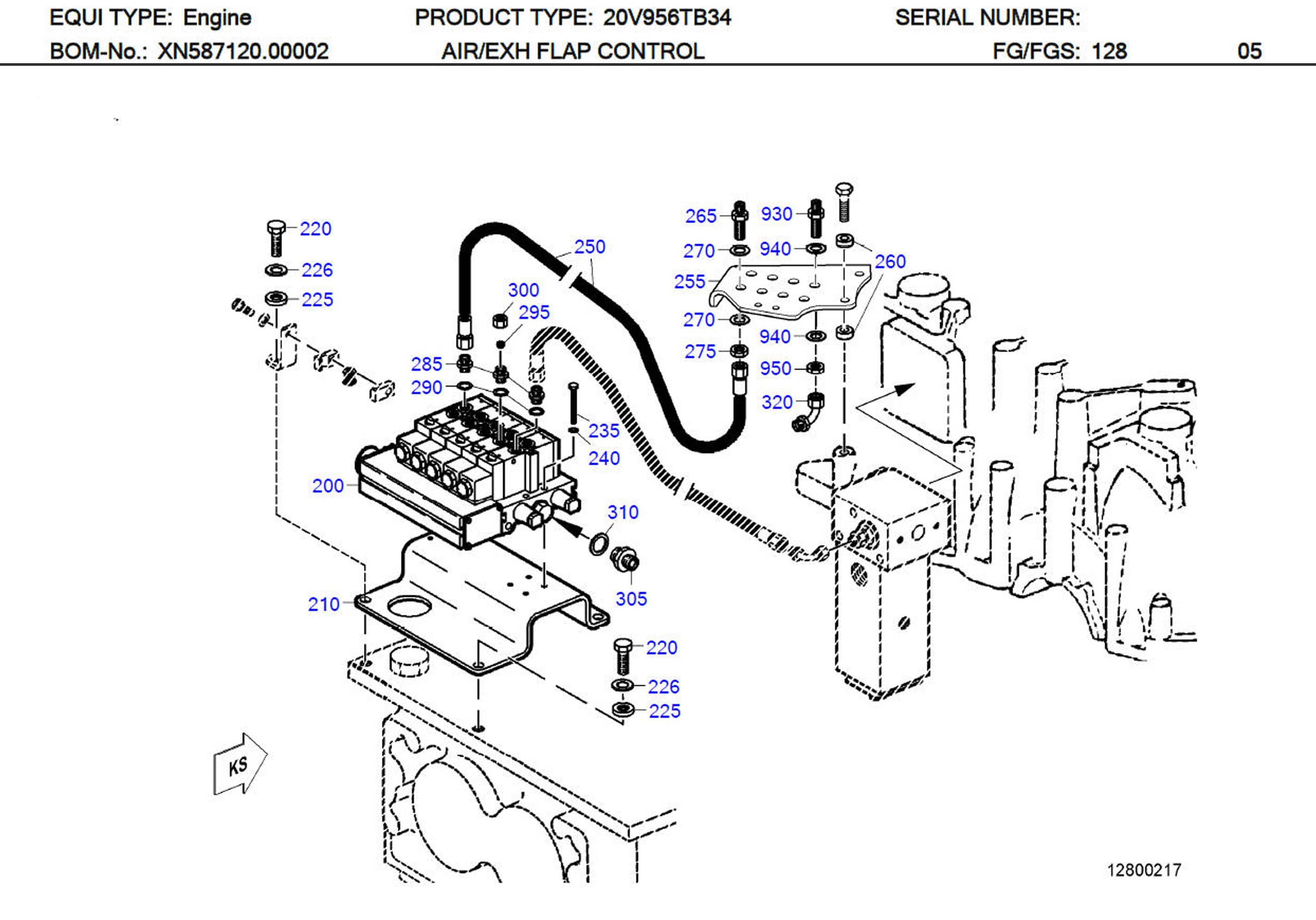 MTU 0005342732 Technical Engineering Exploded View