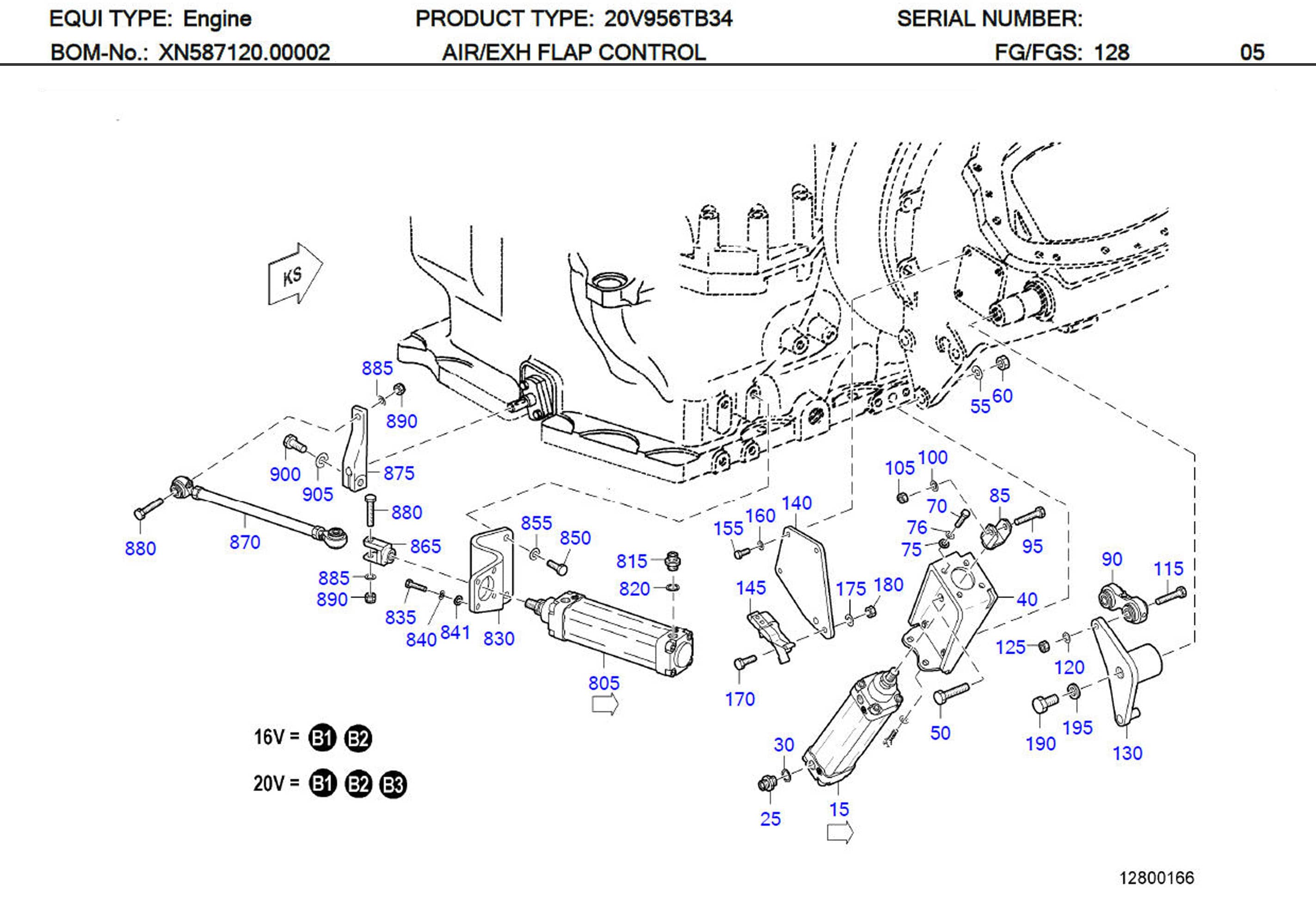 MTU X57799100039 Technical Engineering Exploded View