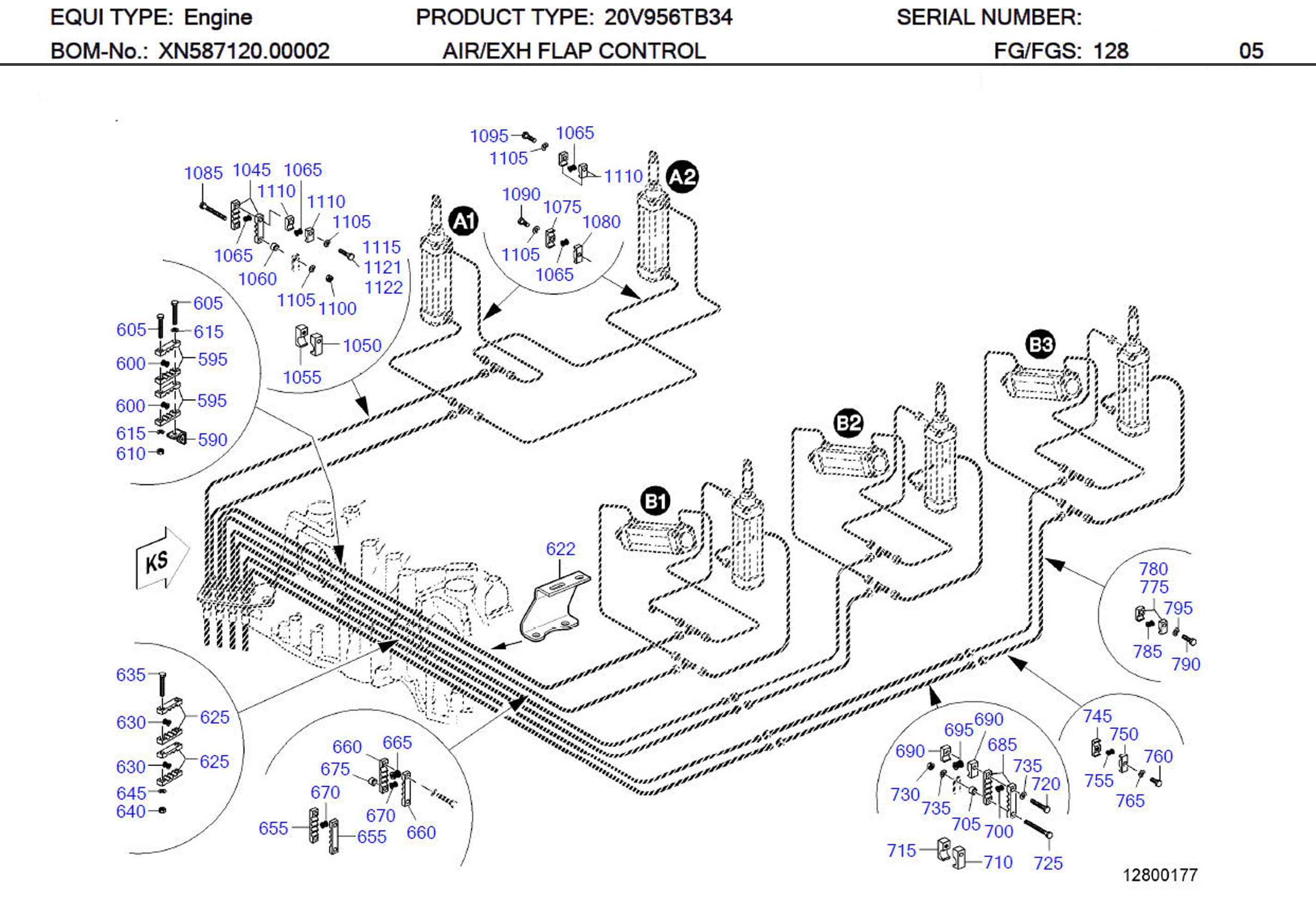 MTU 700325022100 Technical Engineering Exploded View