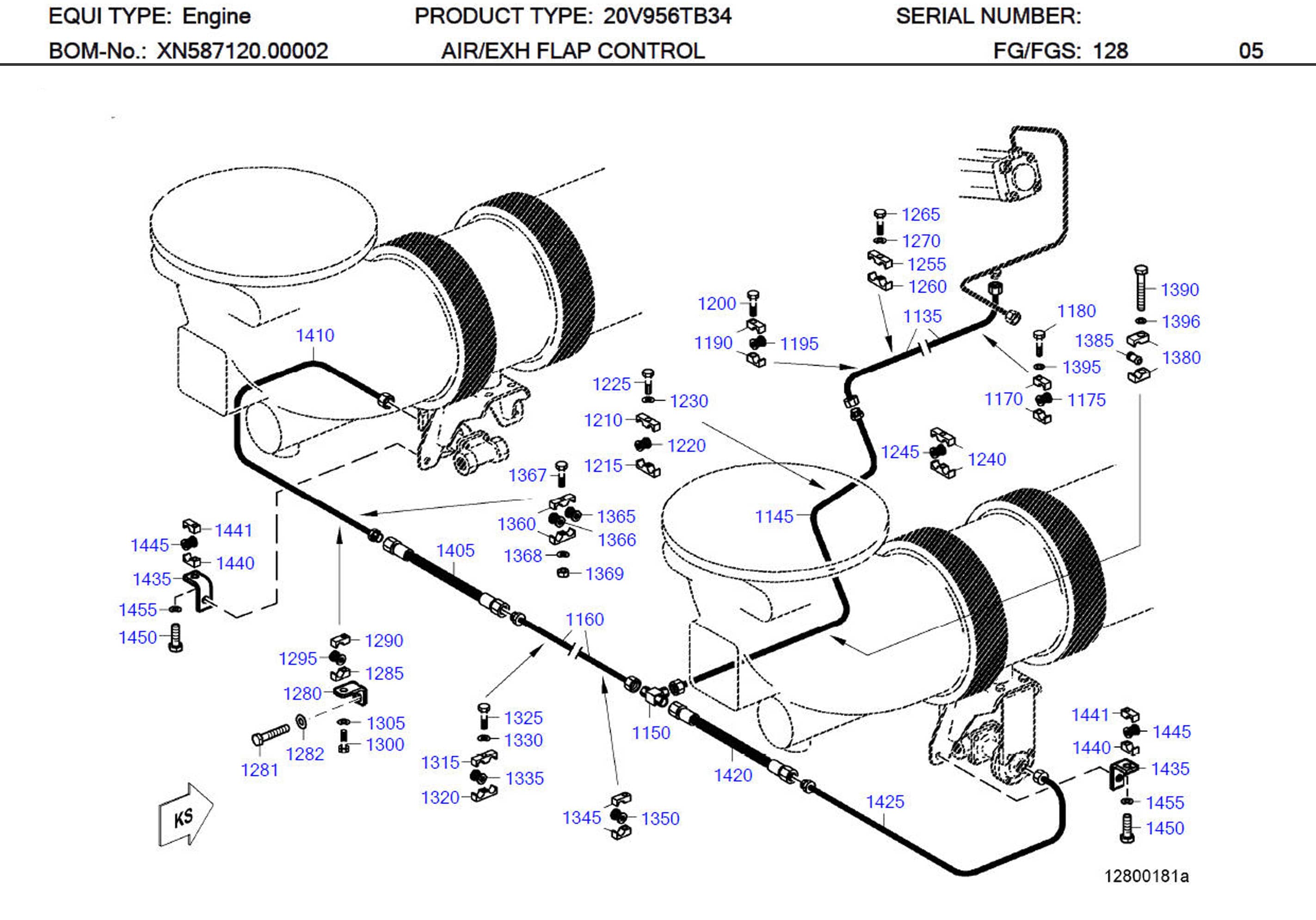 MTU 700325010105 Technical Engineering Exploded View