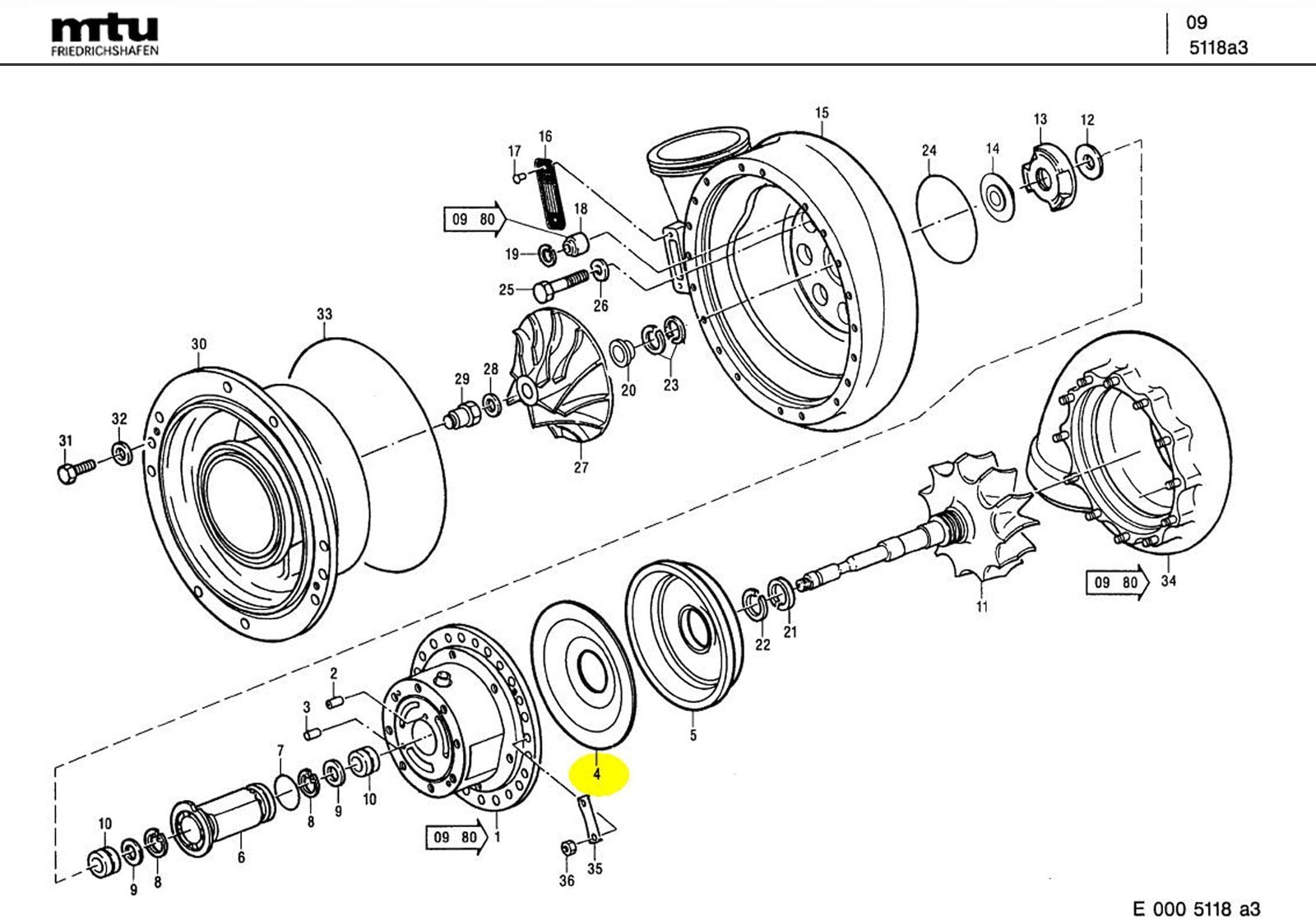 MTU 5110820226 Technical Engineering Exploded View