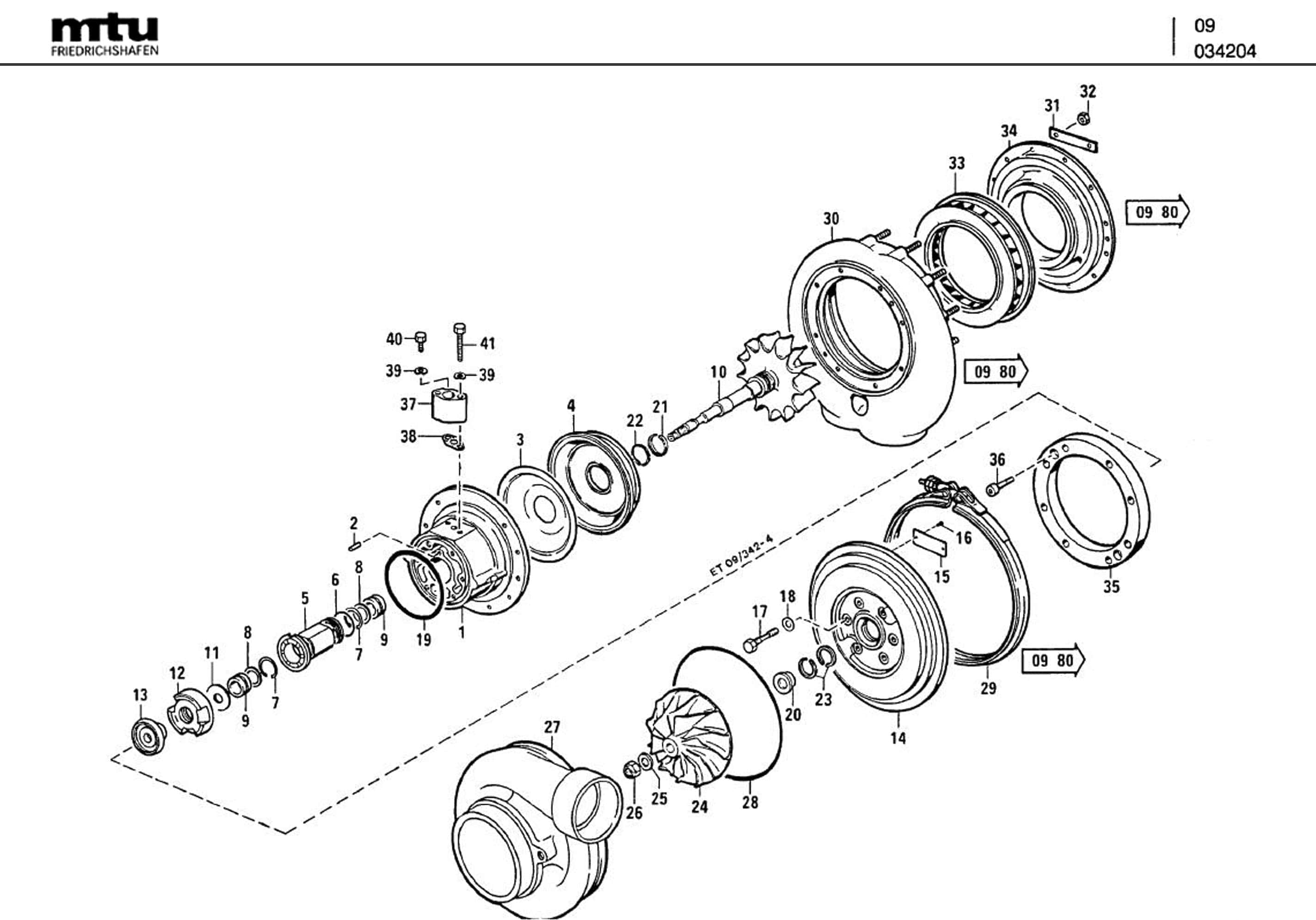MTU 5110800420 Technical Engineering Exploded View