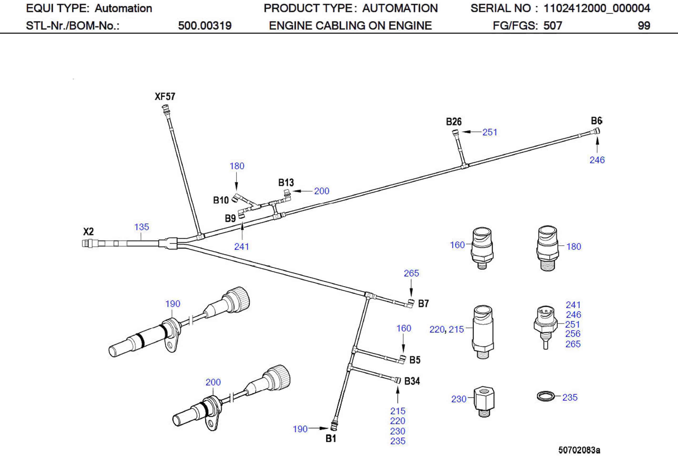MTU 0005357833 Technical Engineering Exploded View
