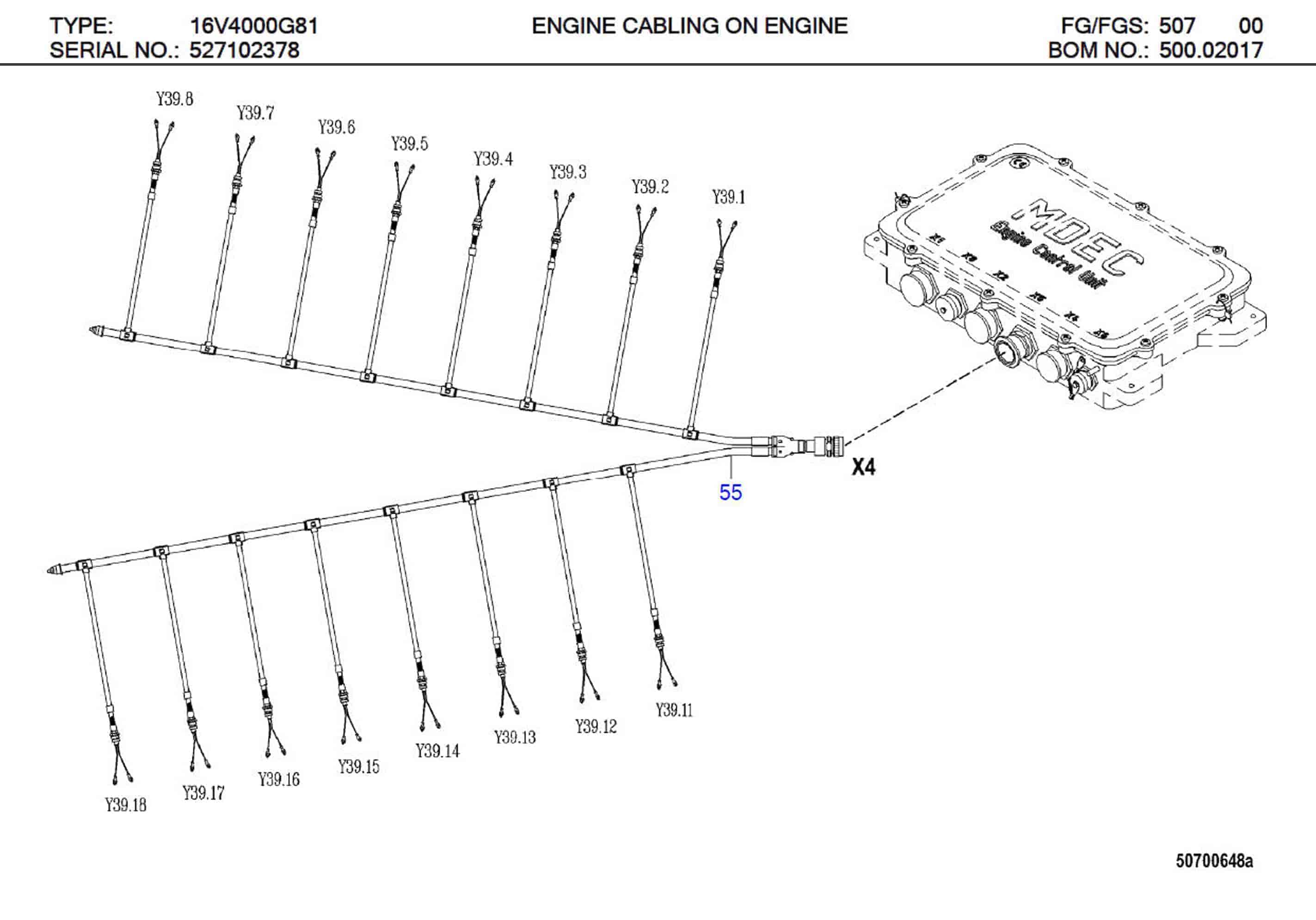 MTU 5275302625 Technical Engineering Exploded View