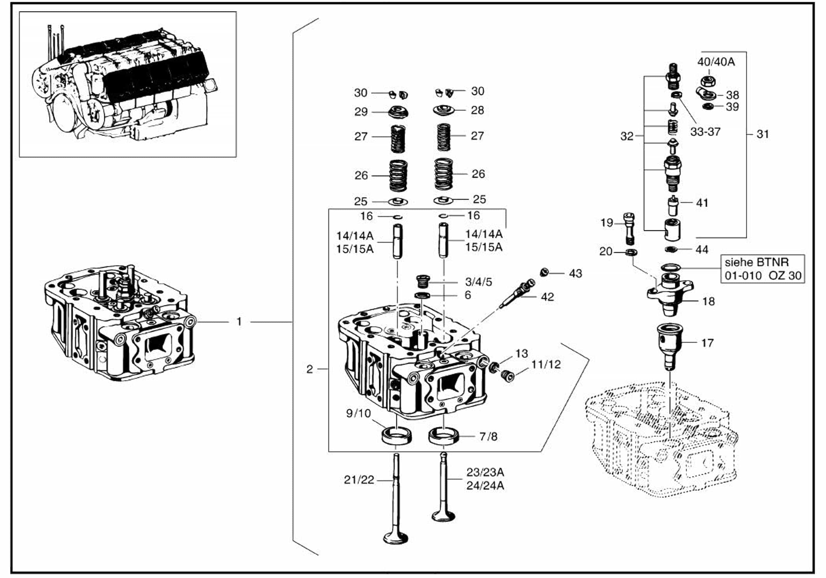MTU 8370531101 Technical Engineering Exploded View