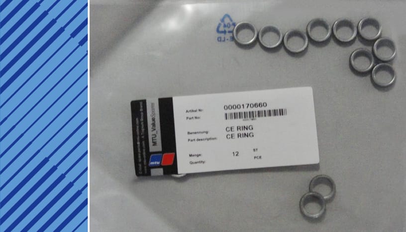MTU 396 Parts | 0000170660 | CE RING