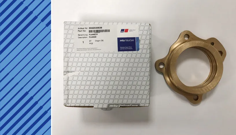 MTU 396 PARTS | 5552035639 | FLANGE